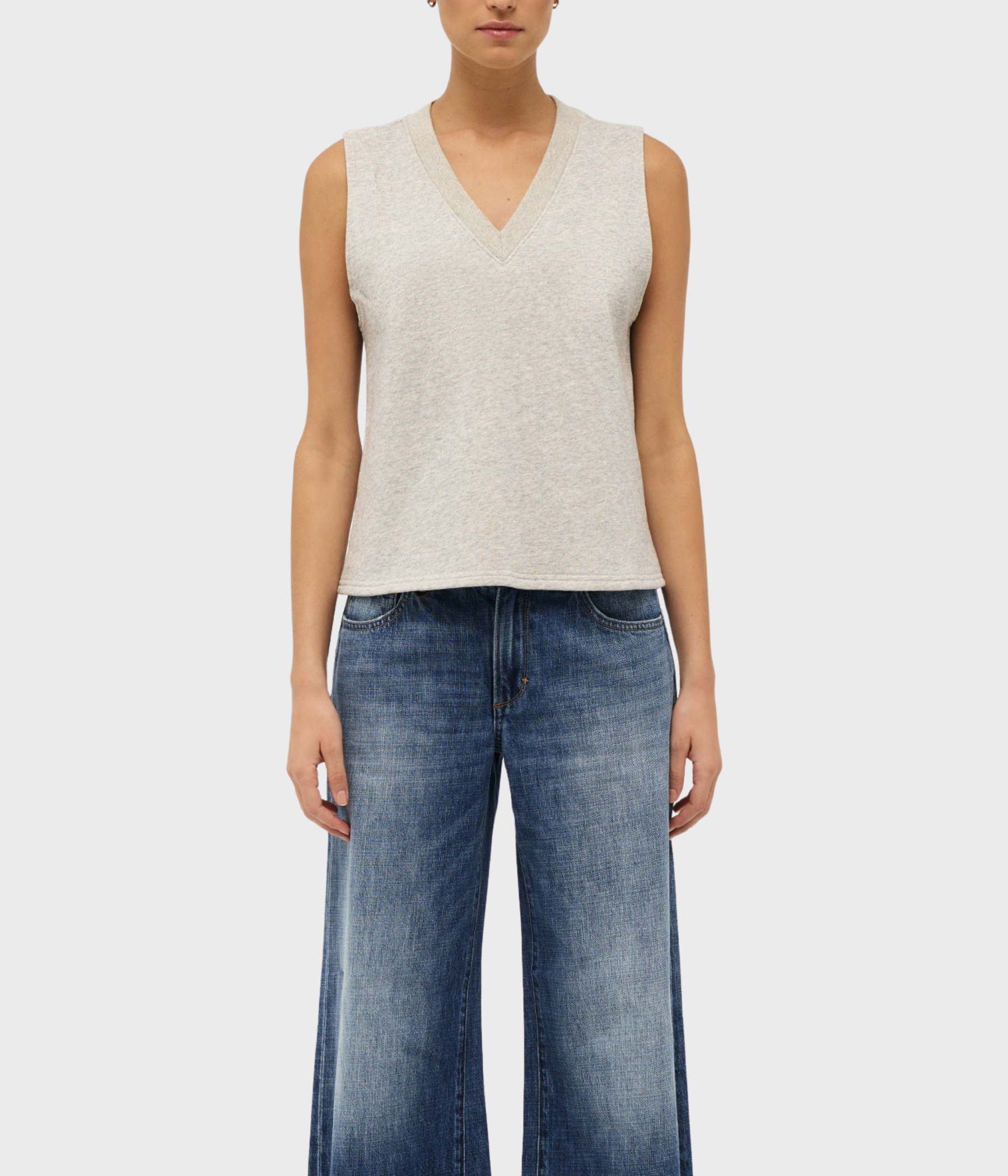 TERRY 80S MUSCLE TOP (050 GREY MARLE)