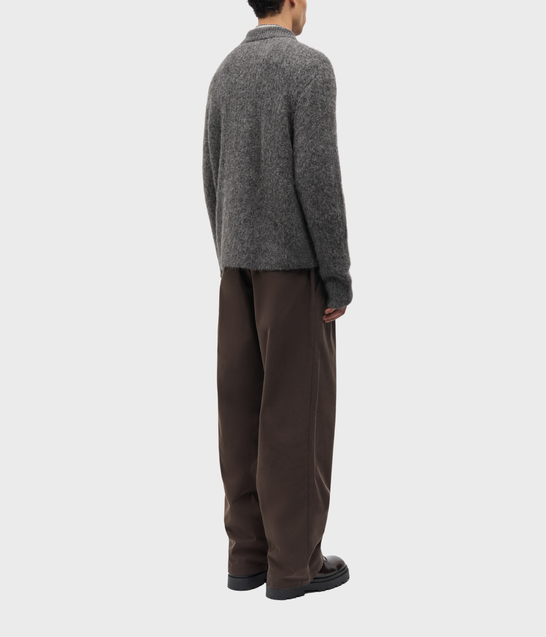 Sajob Zip Cardigan 15425 (CLR002860 DARK GREY MEL.)