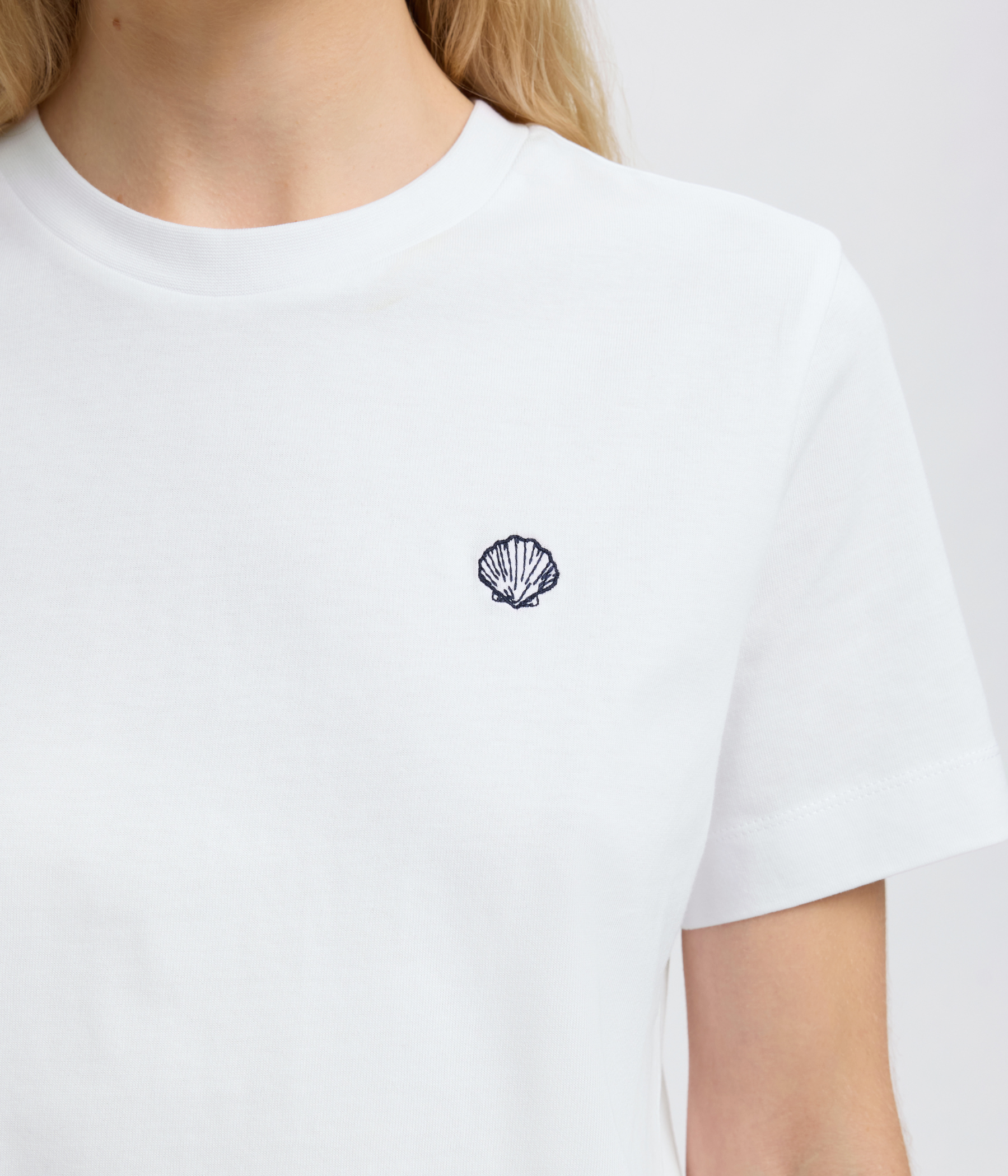 Slfella Ss Emb Boxy Tee Ft. (Bright White)