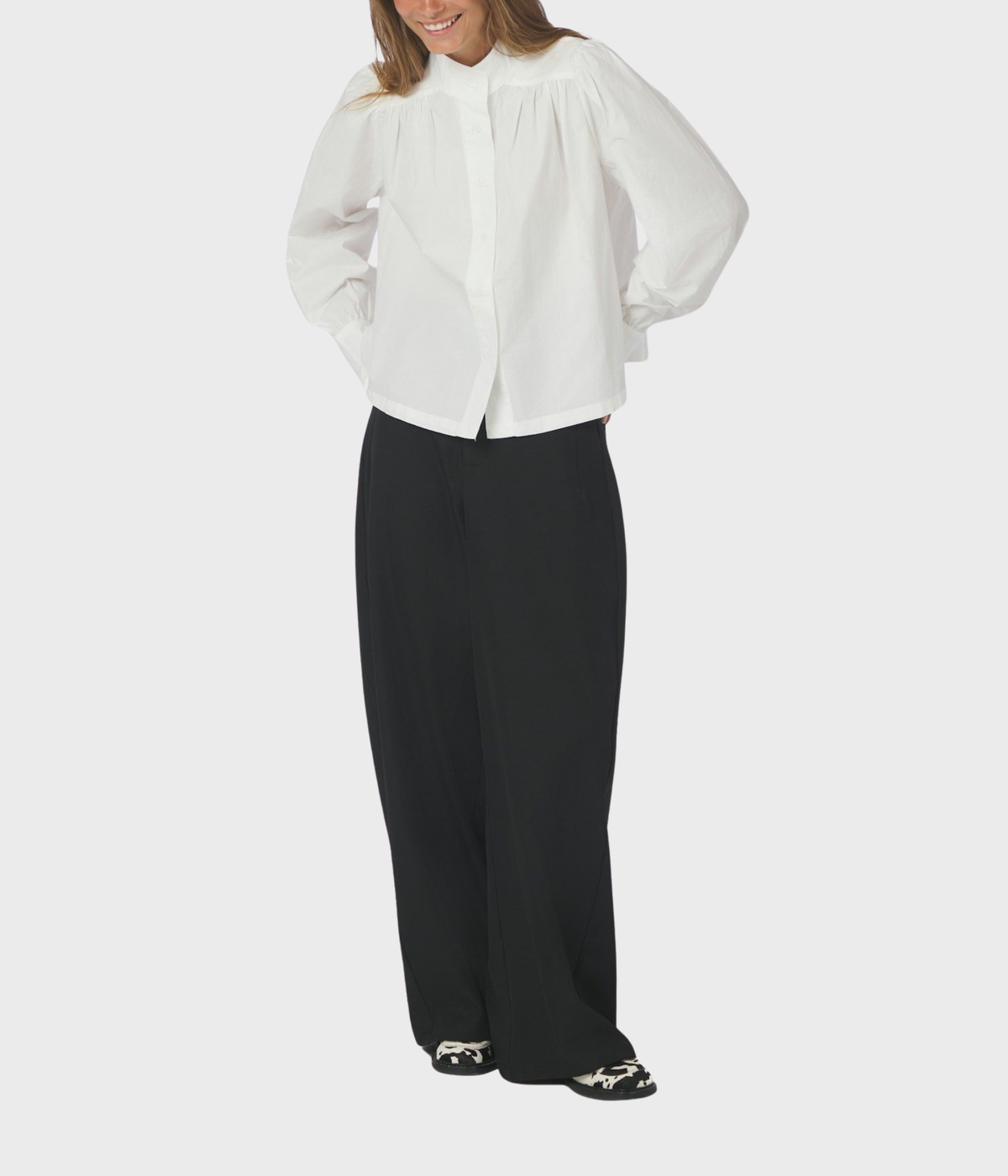 Melya Poplin Shirt (120 White)