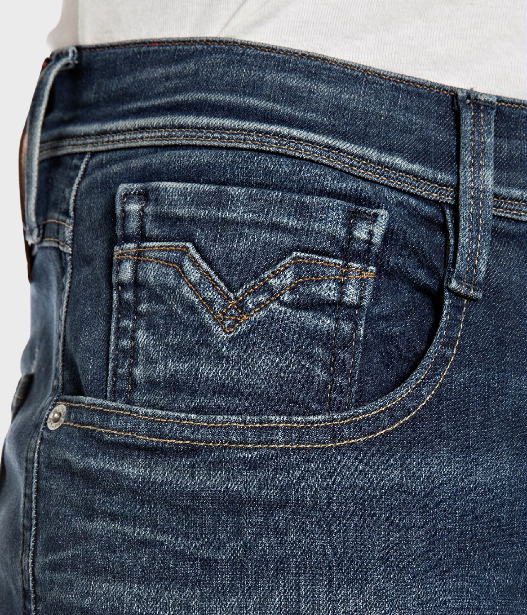 Trousers ANBASS Hyperflex Dust. (007 DARK BLUE Medium dark tone)