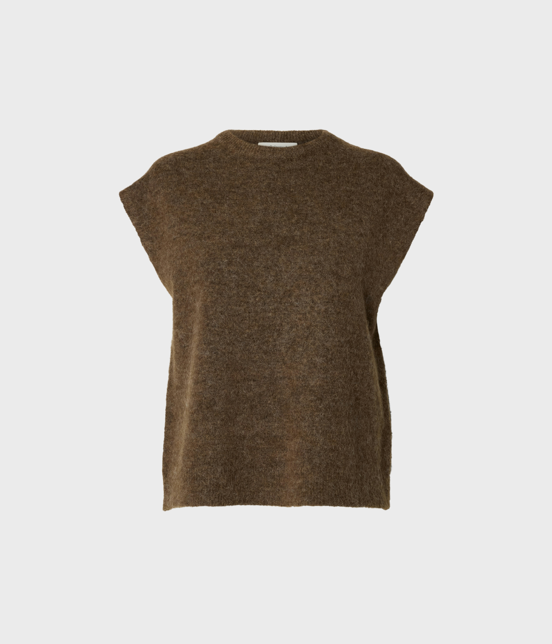 Slwlulu Sl Knit Vest Noos (Dachshund Detail:MELANGE)