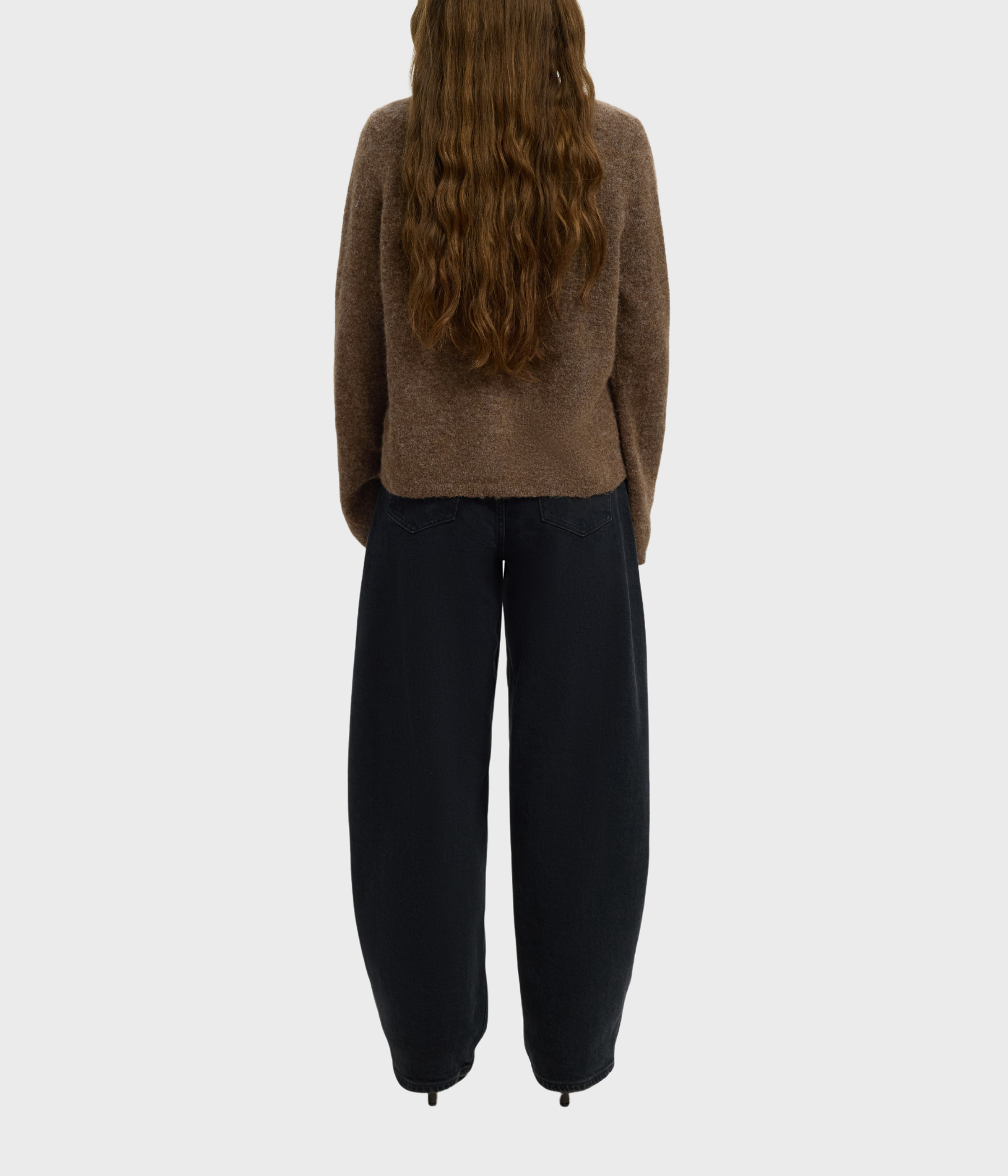 Slflulu New Ls Knit Cardigan Noos. (Dachshund Detail:MELANGE)