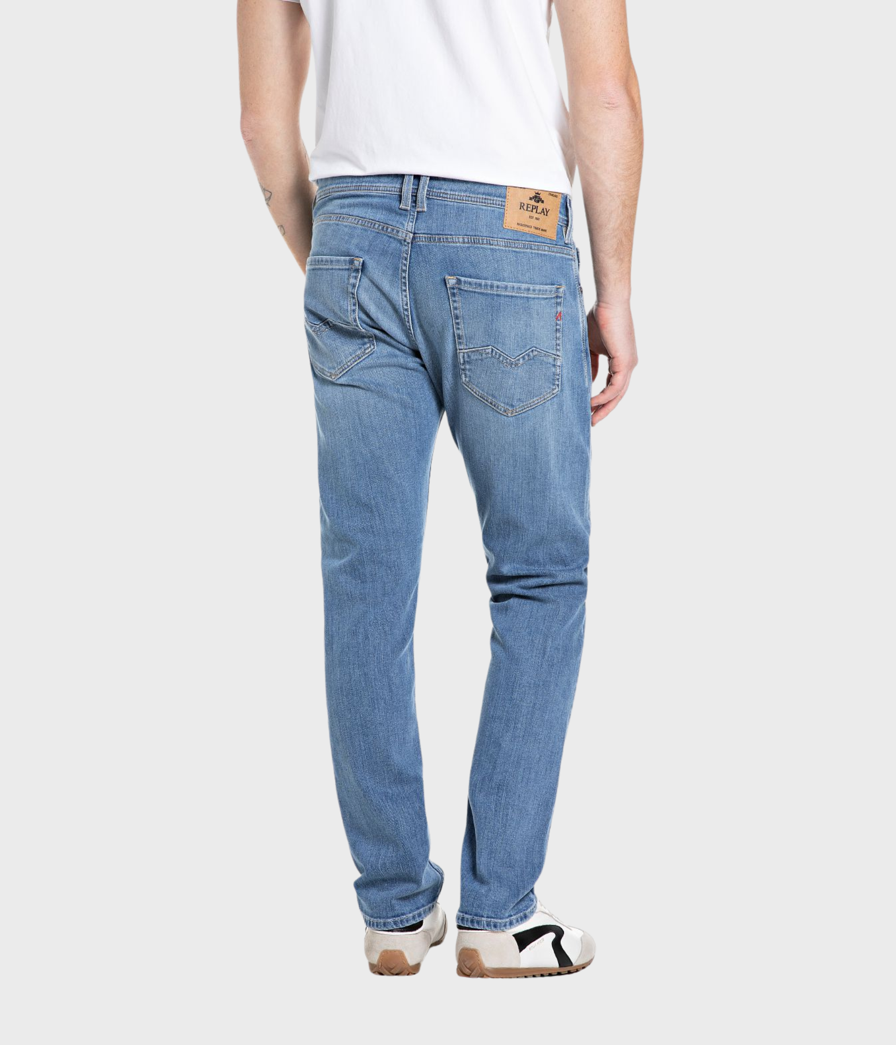 Trousers ROCCO 99 Denim (009 MEDIUM BLUE medium tone enzymatic stone wash) - D.O. Design Only