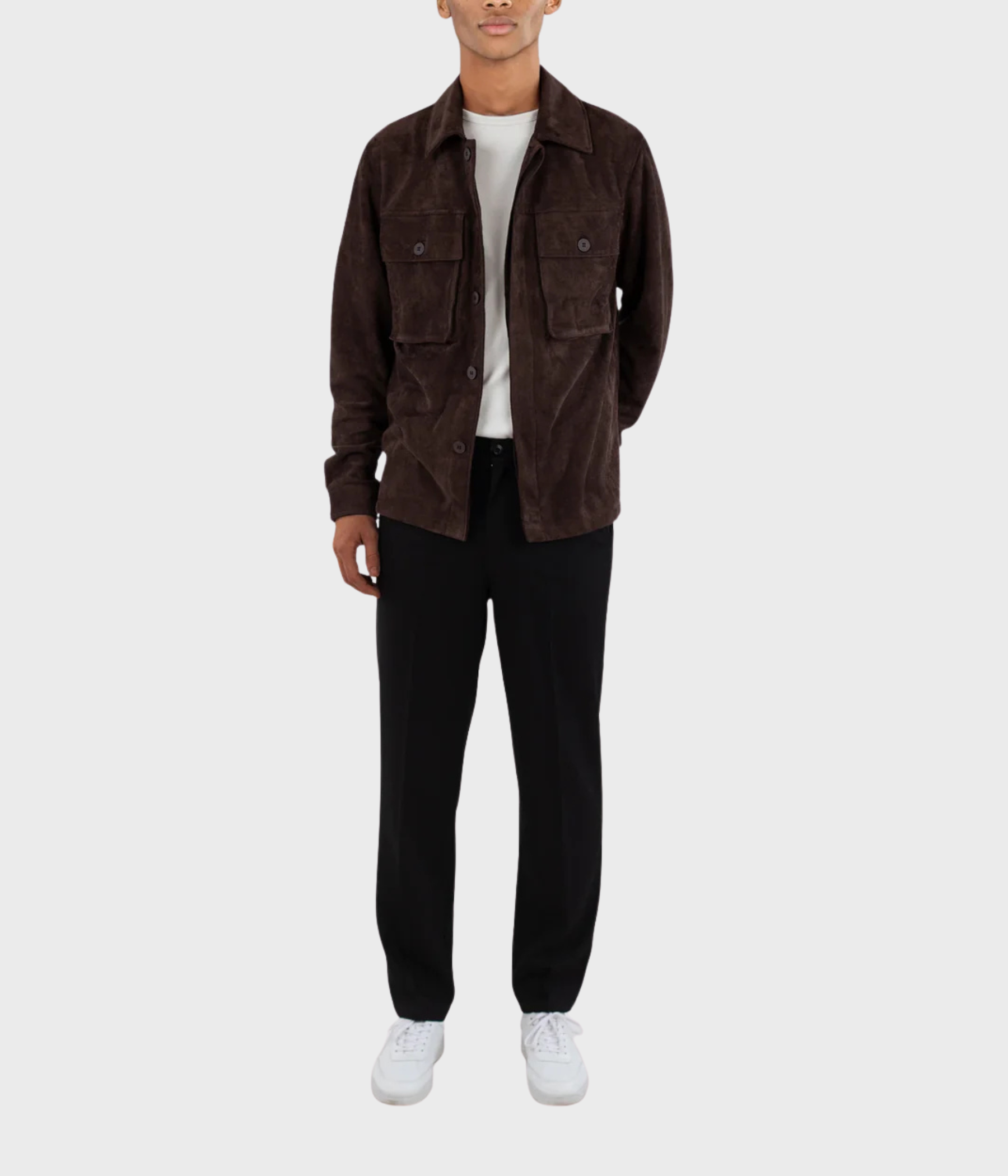 Nash Vegan Suede Jacket (065 Java)