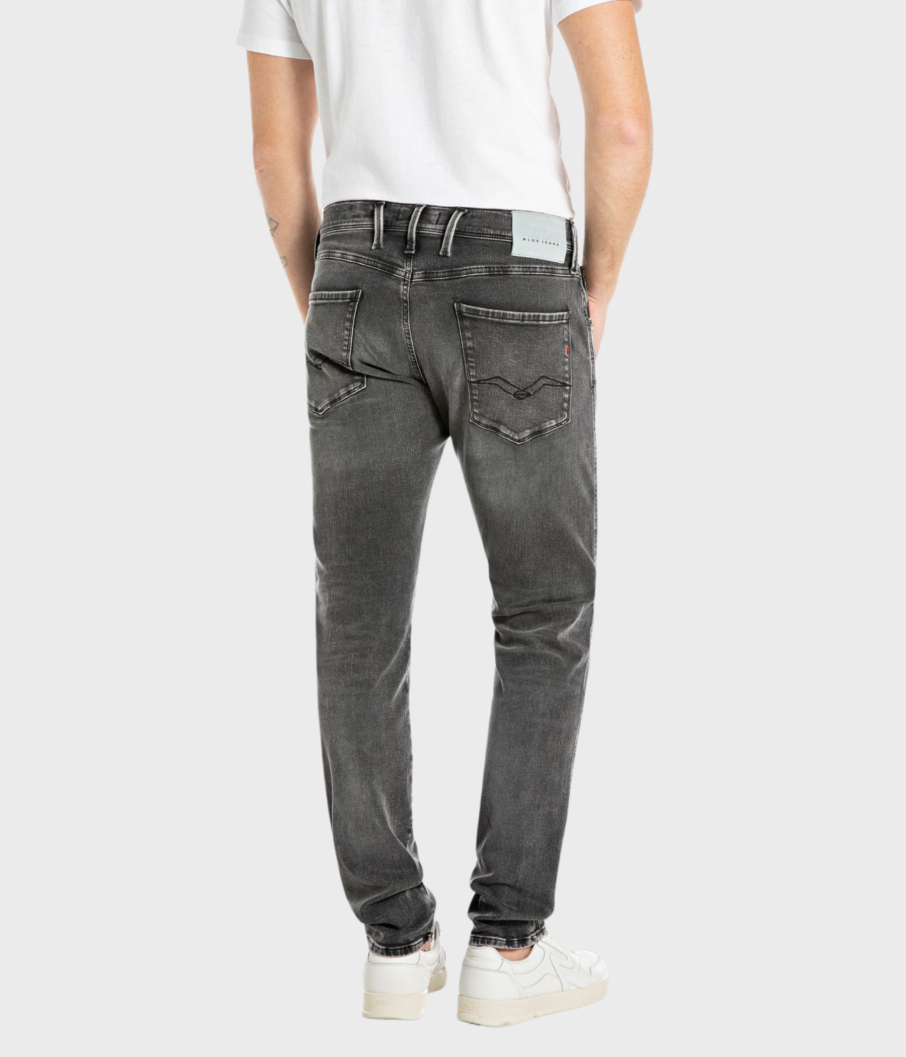 Trousers ANBASS HYPERFLEX ORIGINAL. (097 DARK GREY Dark tone stonewashed)
