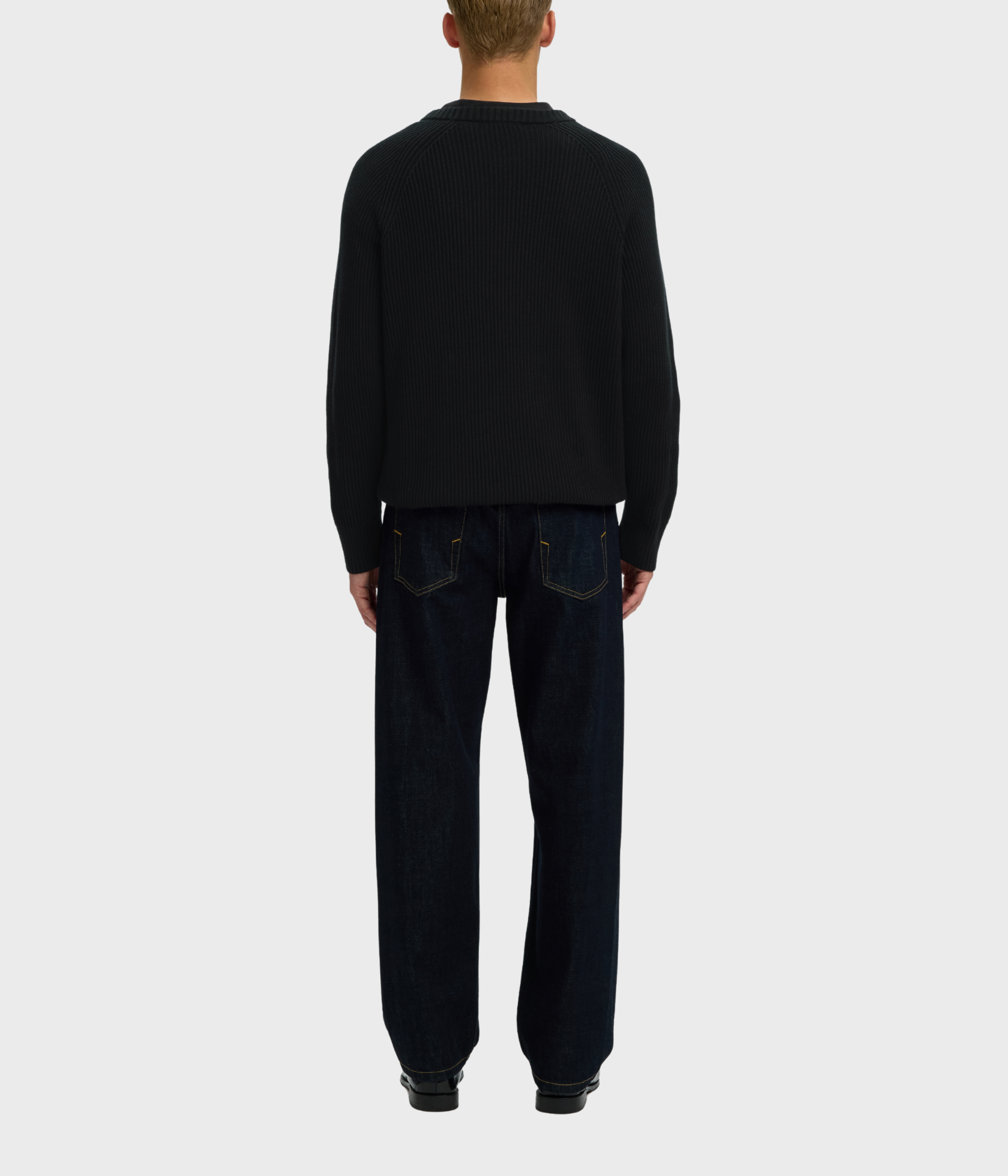 Slmcarlos Ls Cable Crew Neck Noos (Black)