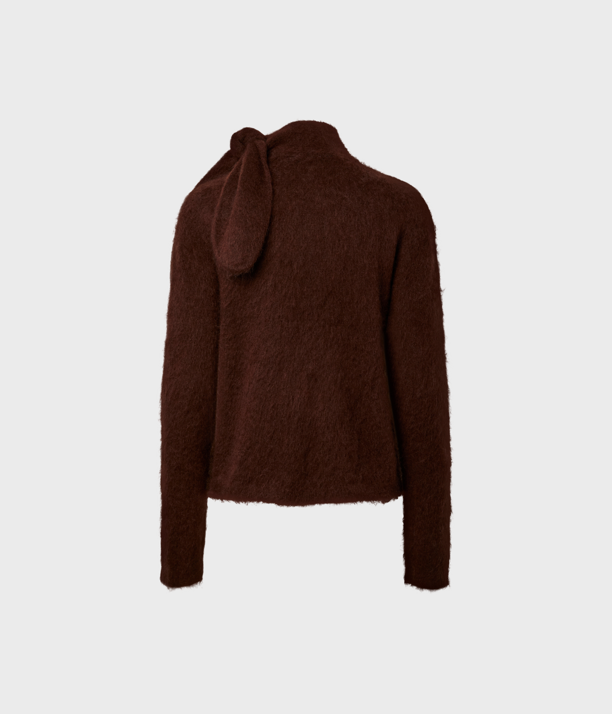 Yastilde Ls Scarf Knit Pullover S. (Coffee Bean)