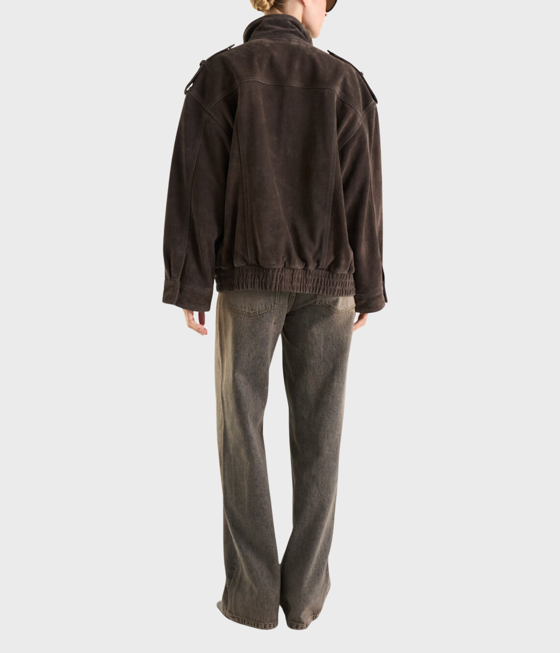 Zaria Suede Jacket (MOCHA BROWN)
