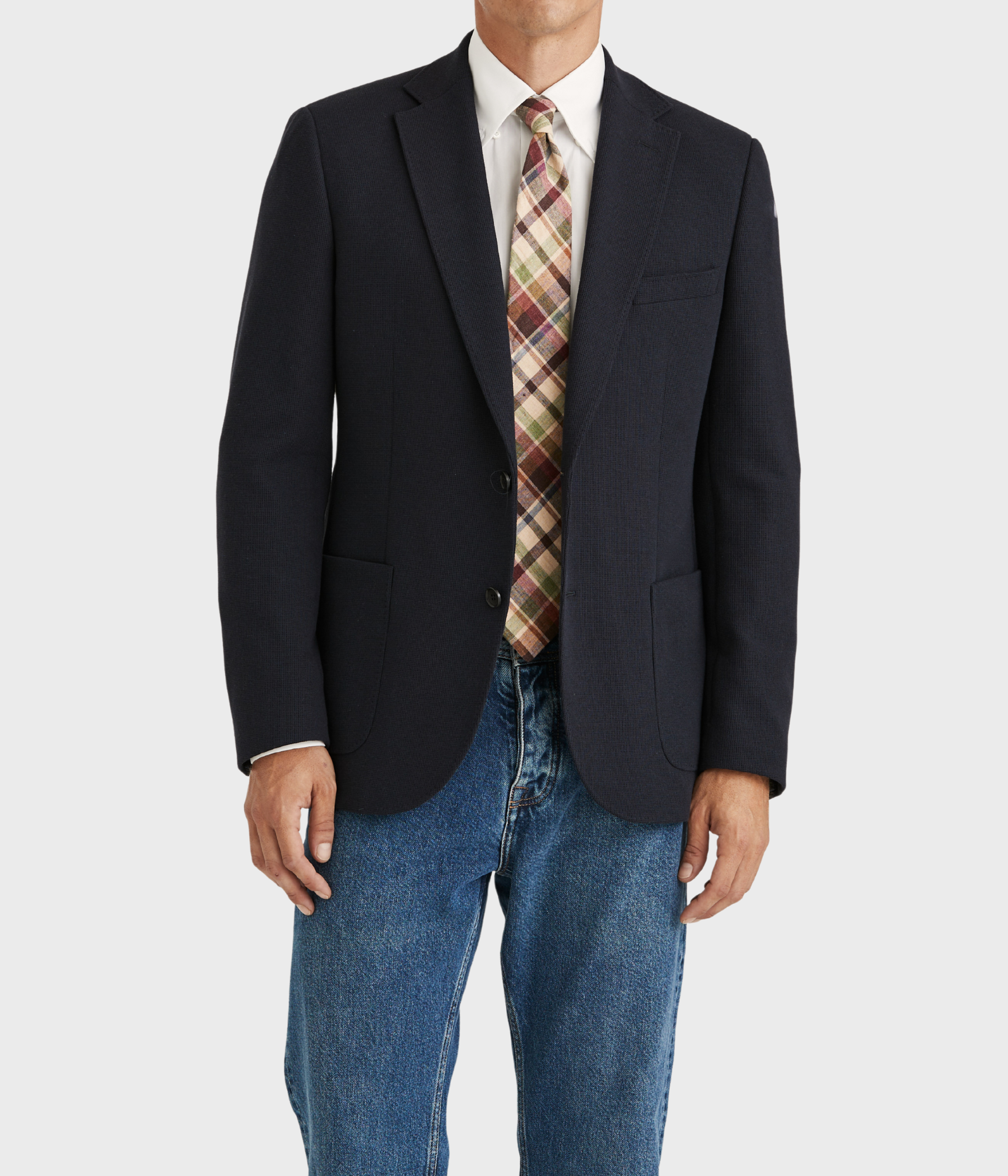 En mörkblå blazer från Morris.