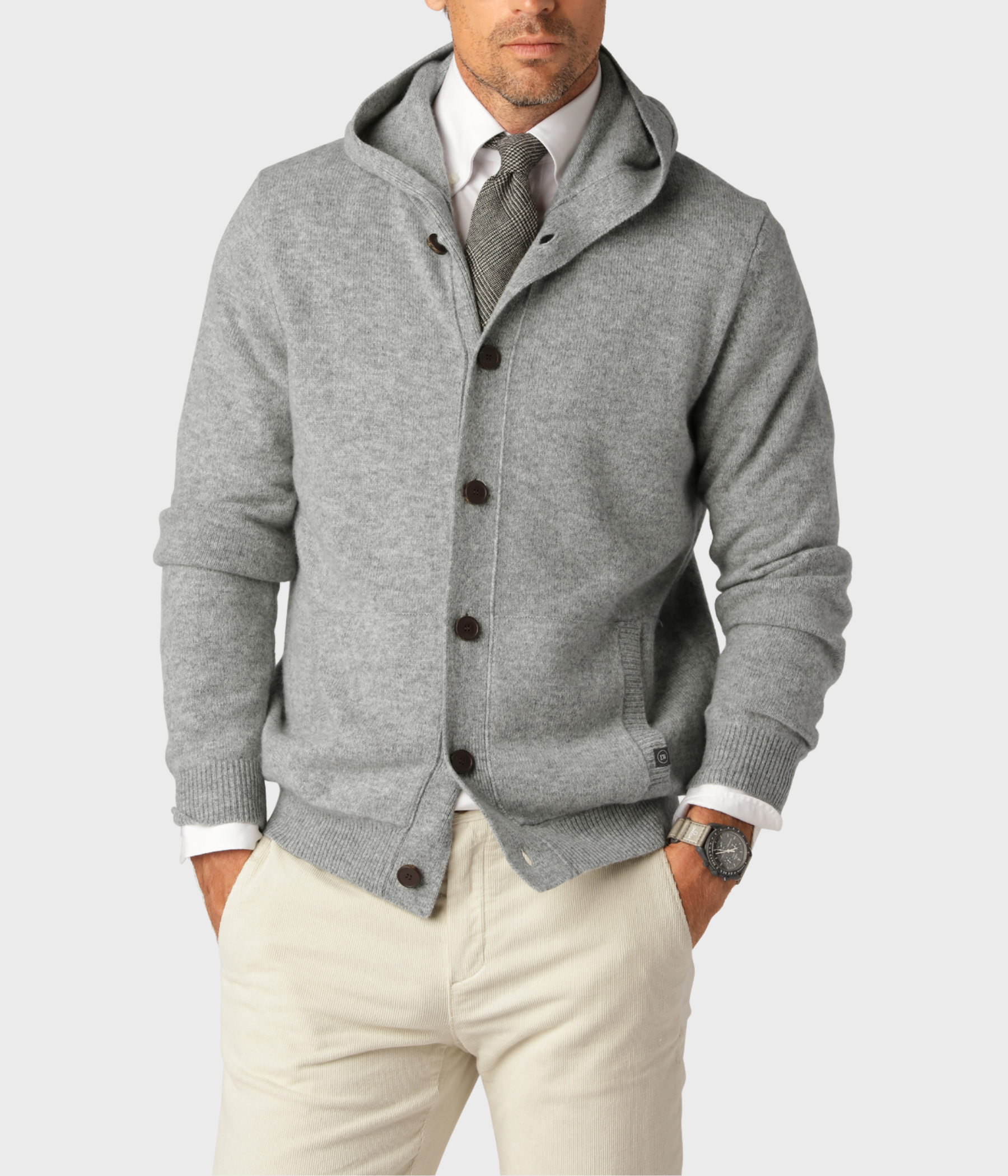 Hoodie Wool (Light Grey)