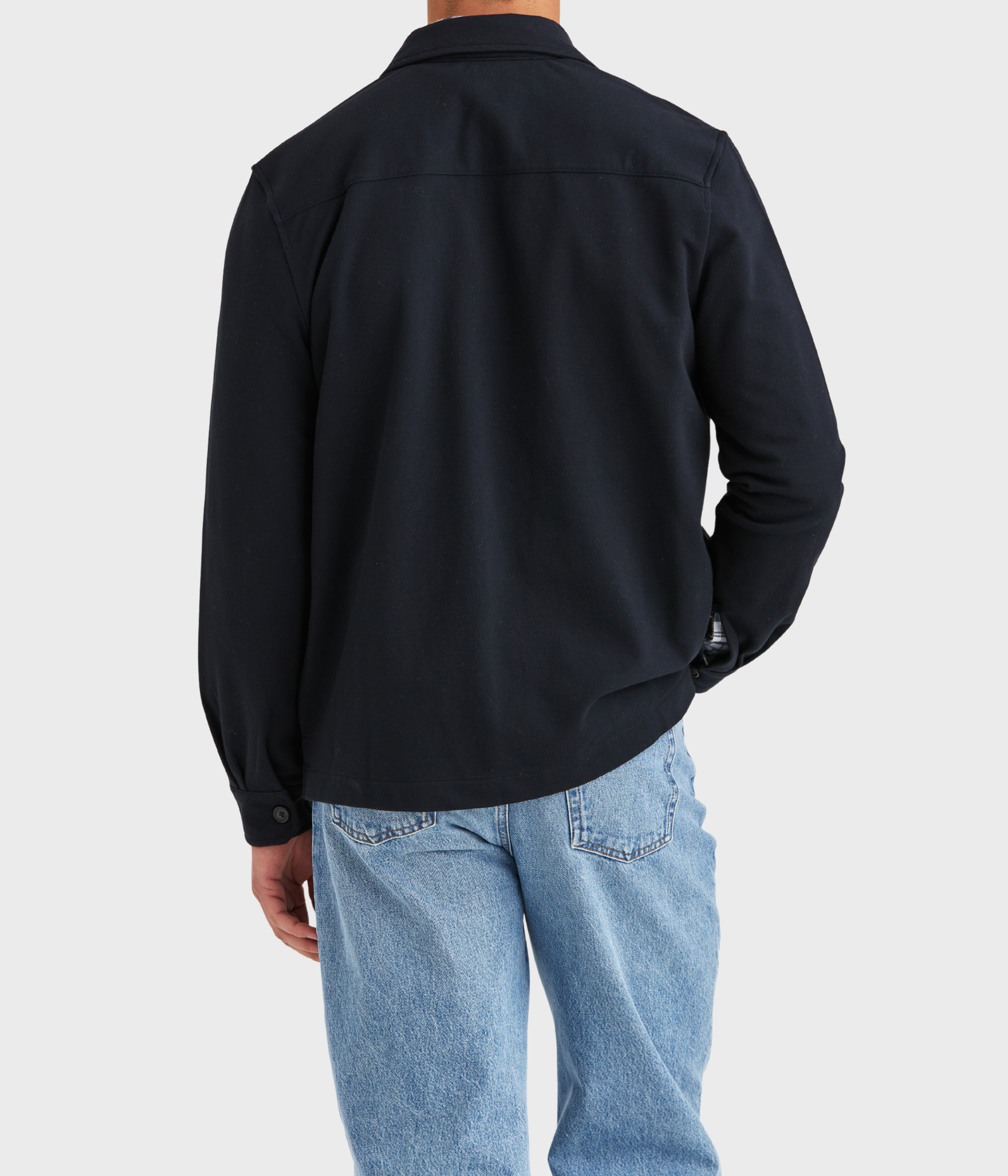 Andrew Jersey Overshirt. (59 Old Blue)