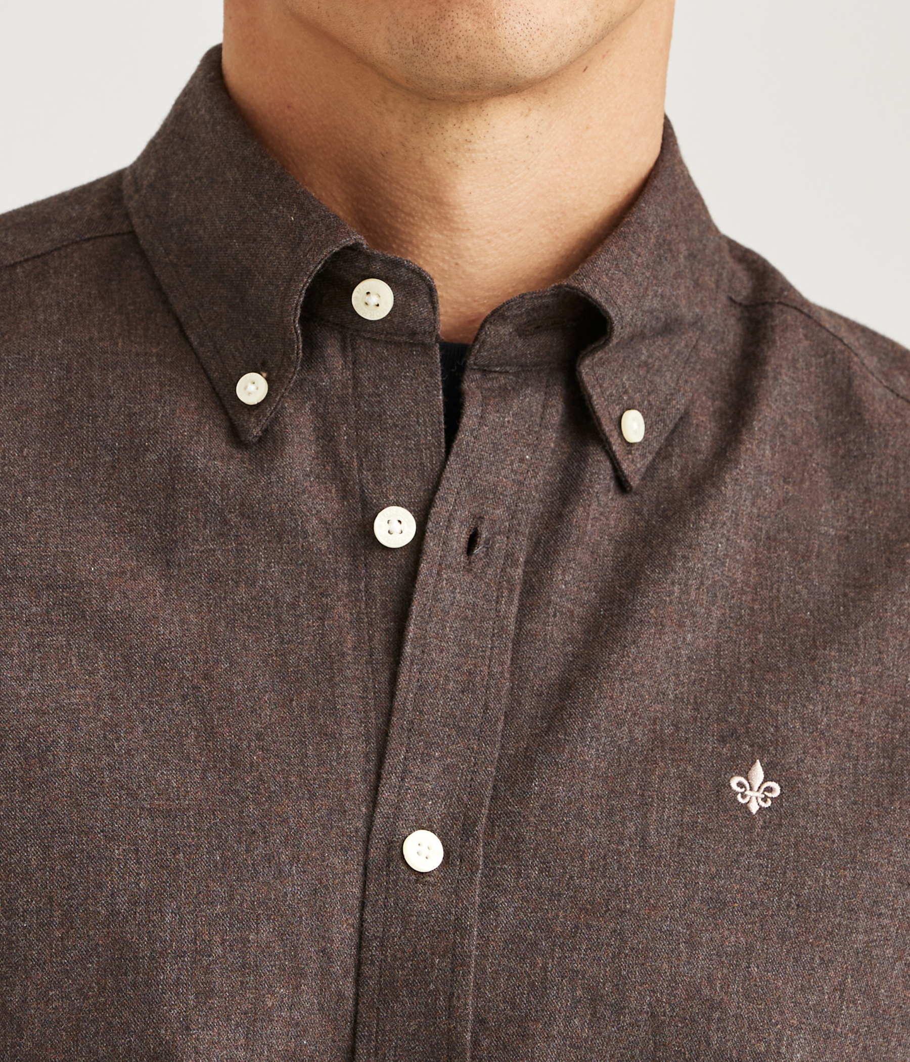 Watts Flannel Shirt-Slim Fit (80 Brown)