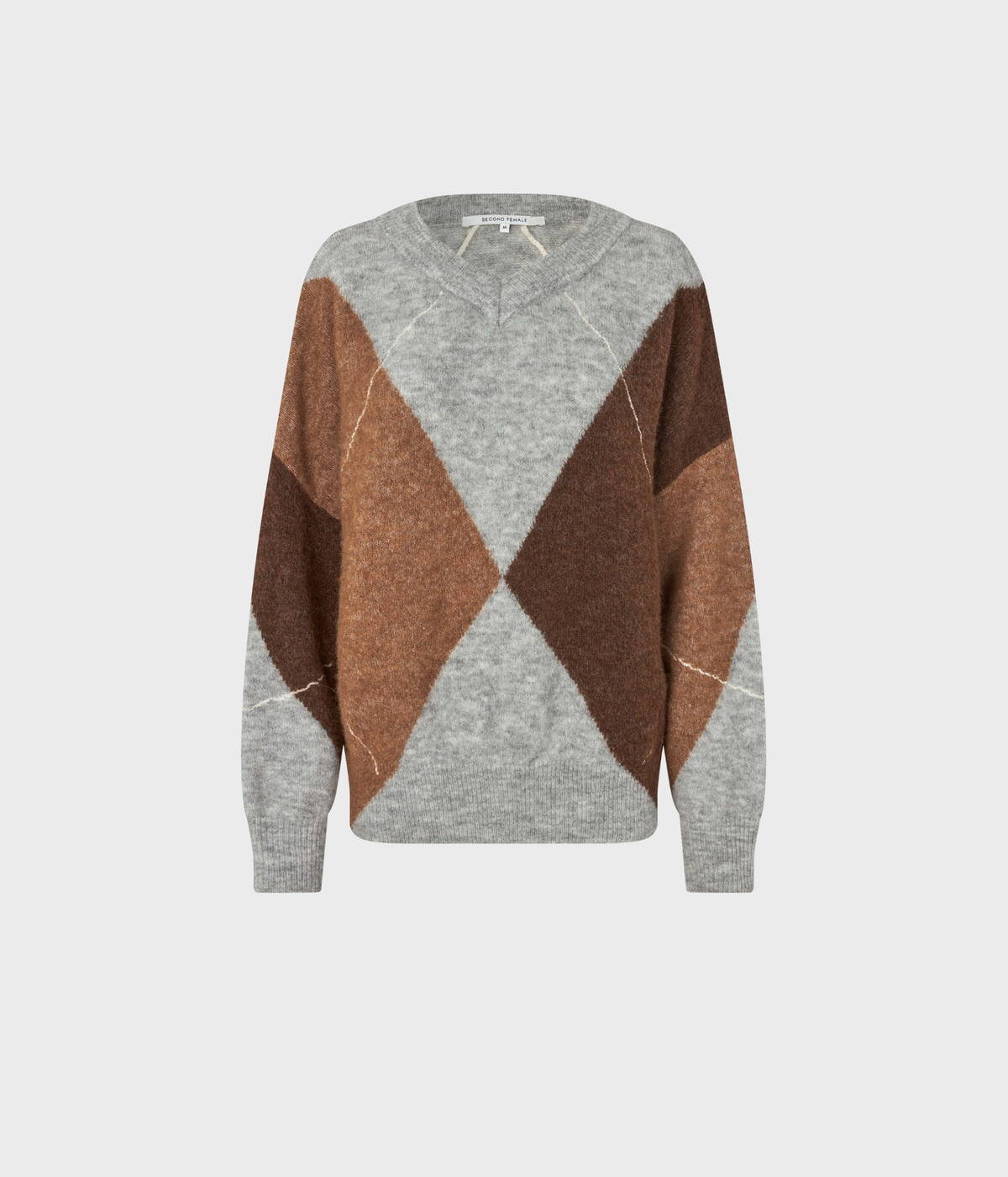 Forca Knit V-Neck (Light Grey Melange)
