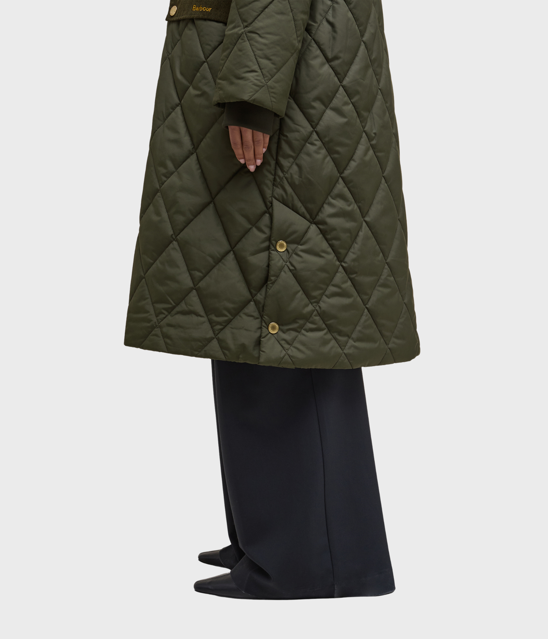 Barbour Meredith Quilted Jacket (OL71 Olive/Ancient Tartan)
