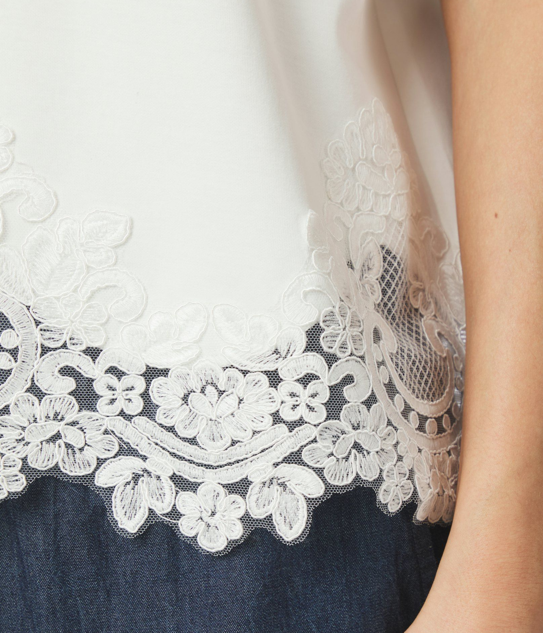 Iria Lace Tee (WHITE)