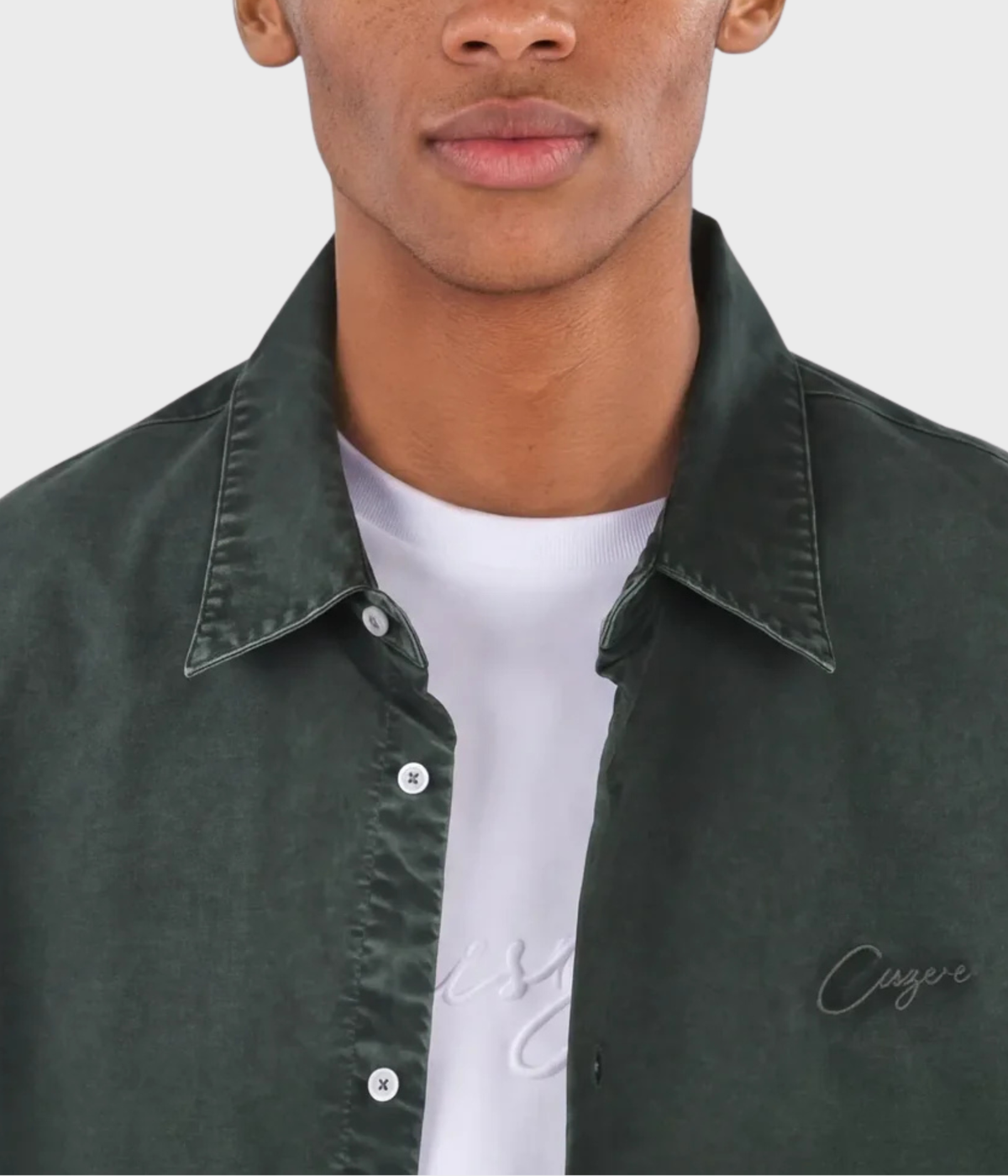 Algot Washed Oxford Shirt (828 Washed green)