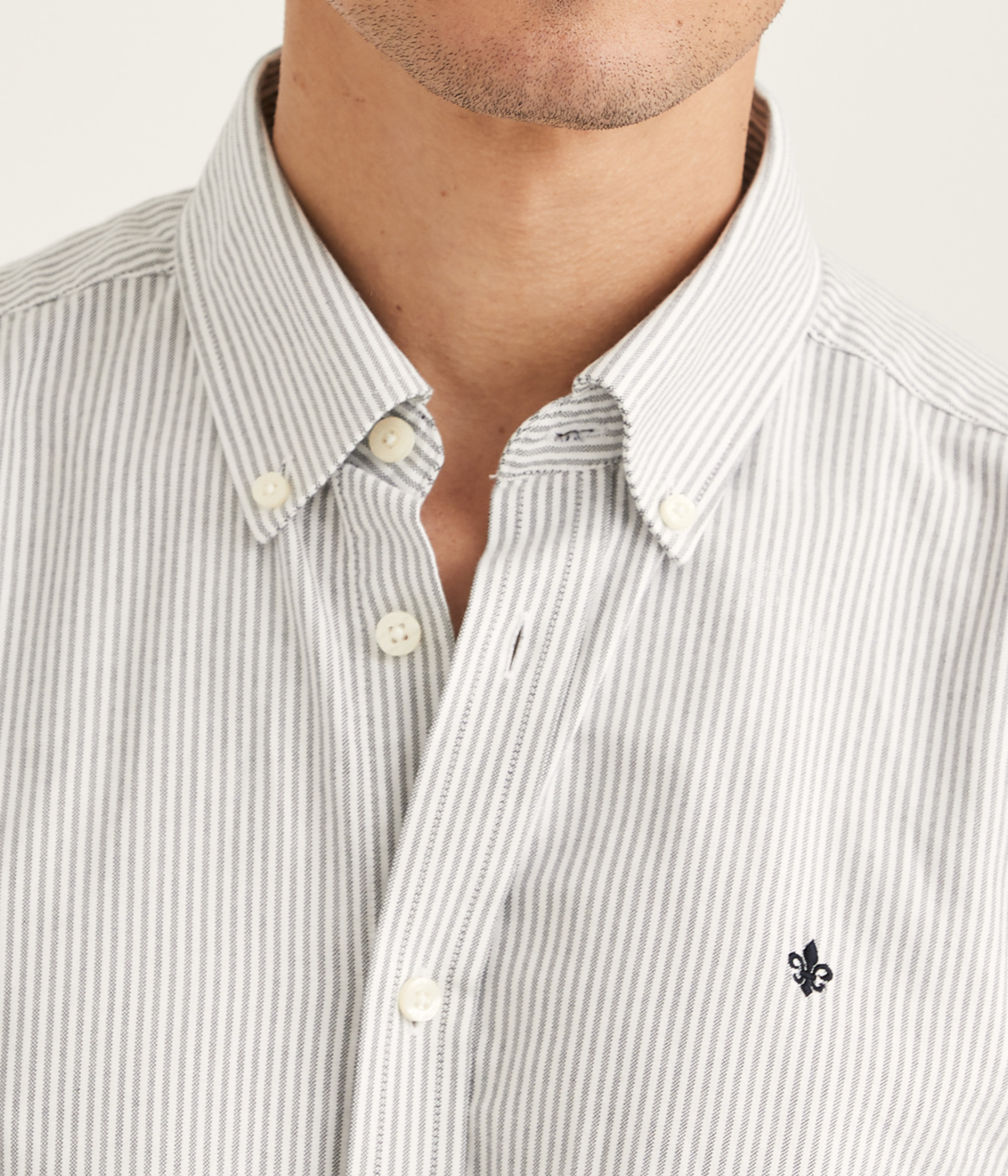 Douglas Stripe Shirt-Slim Fit (62 Blue)