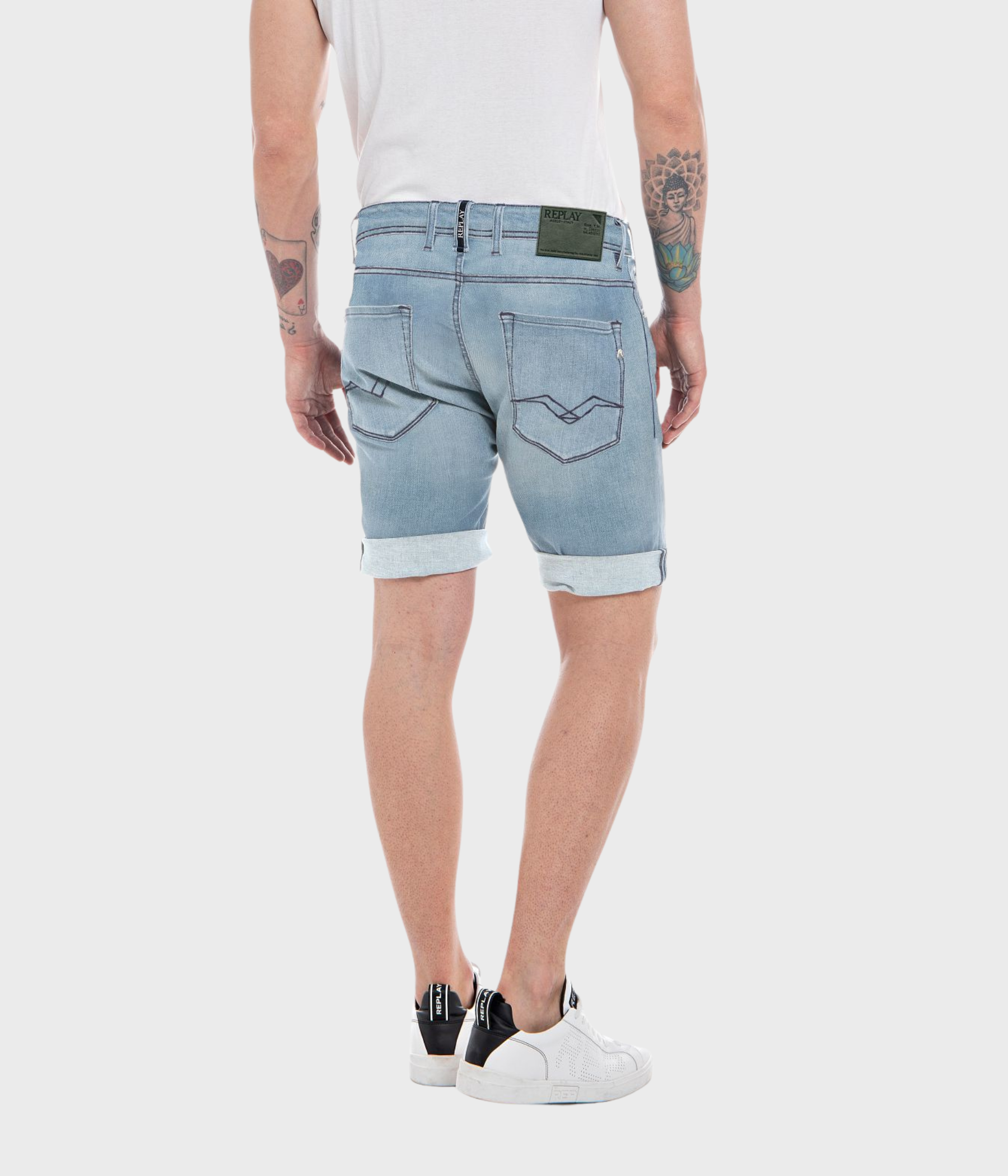 Shorts RBJ.981 SHORT C-Stretch. (010 LIGHT BLUE light wash tone) - D.O. Design Only