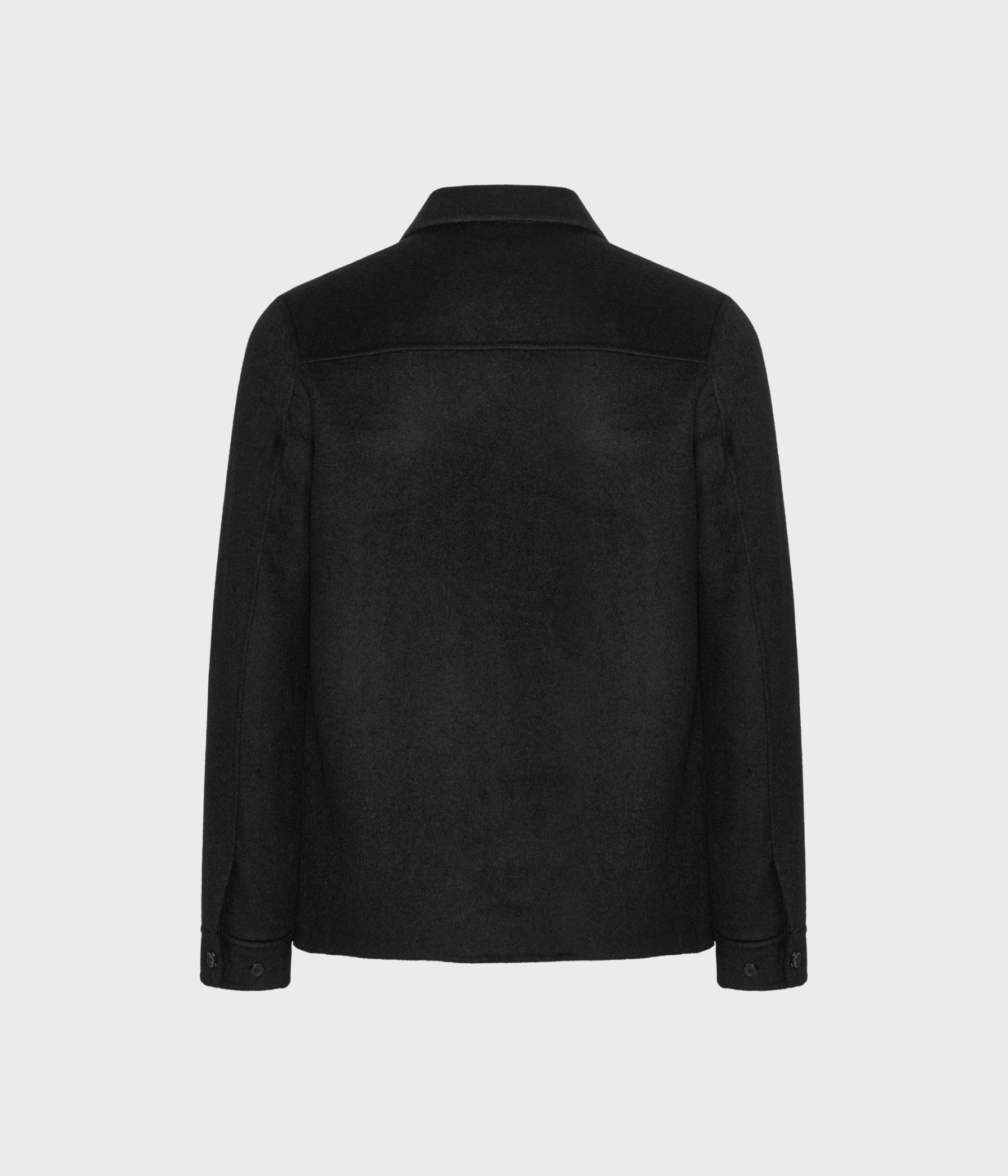 Wool Overshirt. (Black)