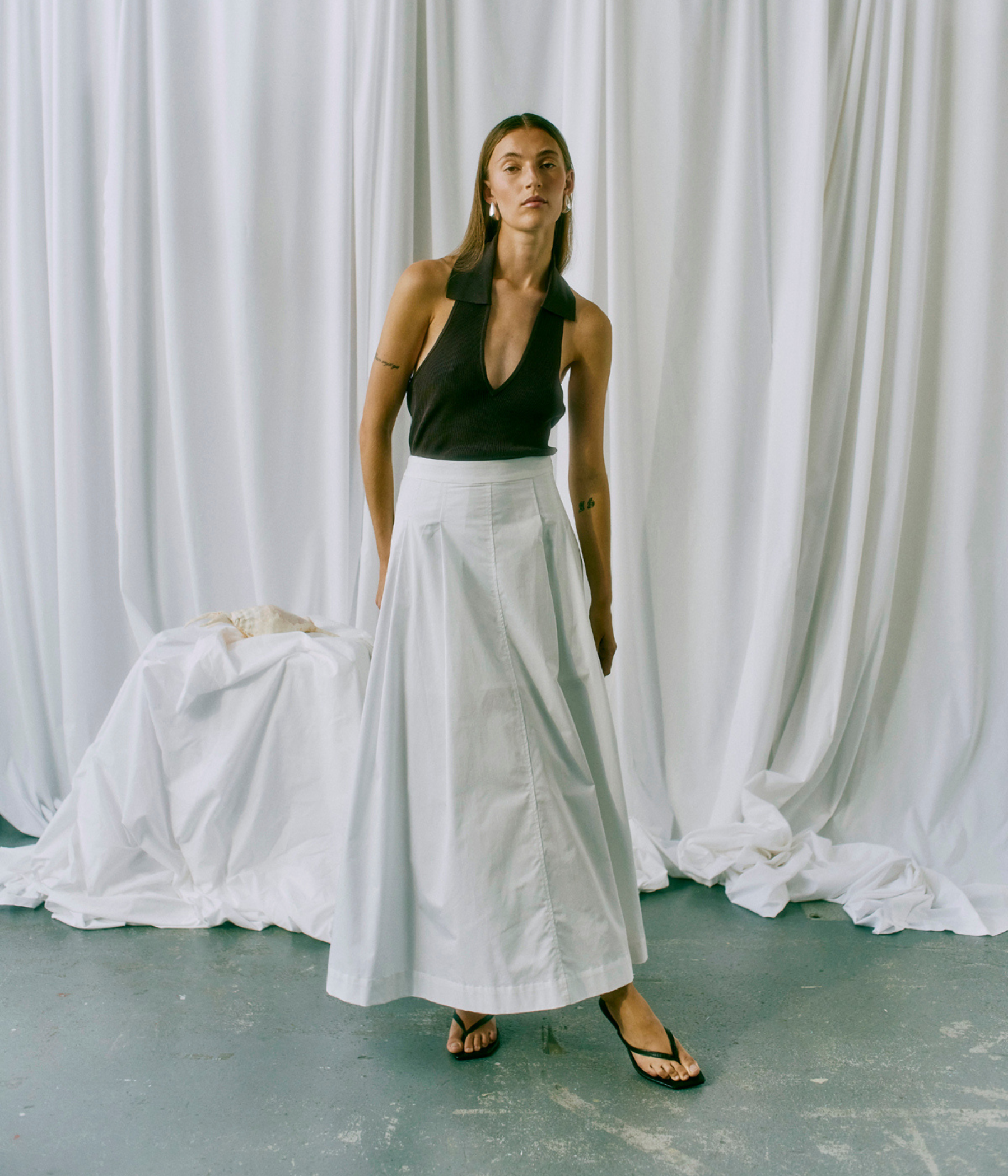 Cmmelanie-Skirt (1010 Bright white)