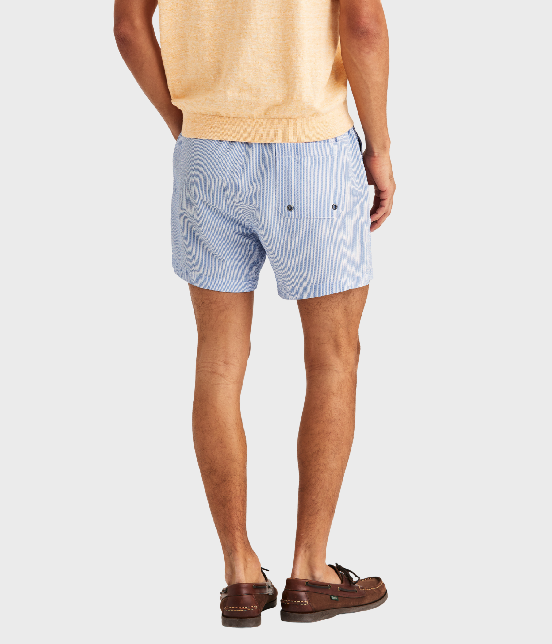 Morris Seersucker Bathing Trunks (54 Light Blue)