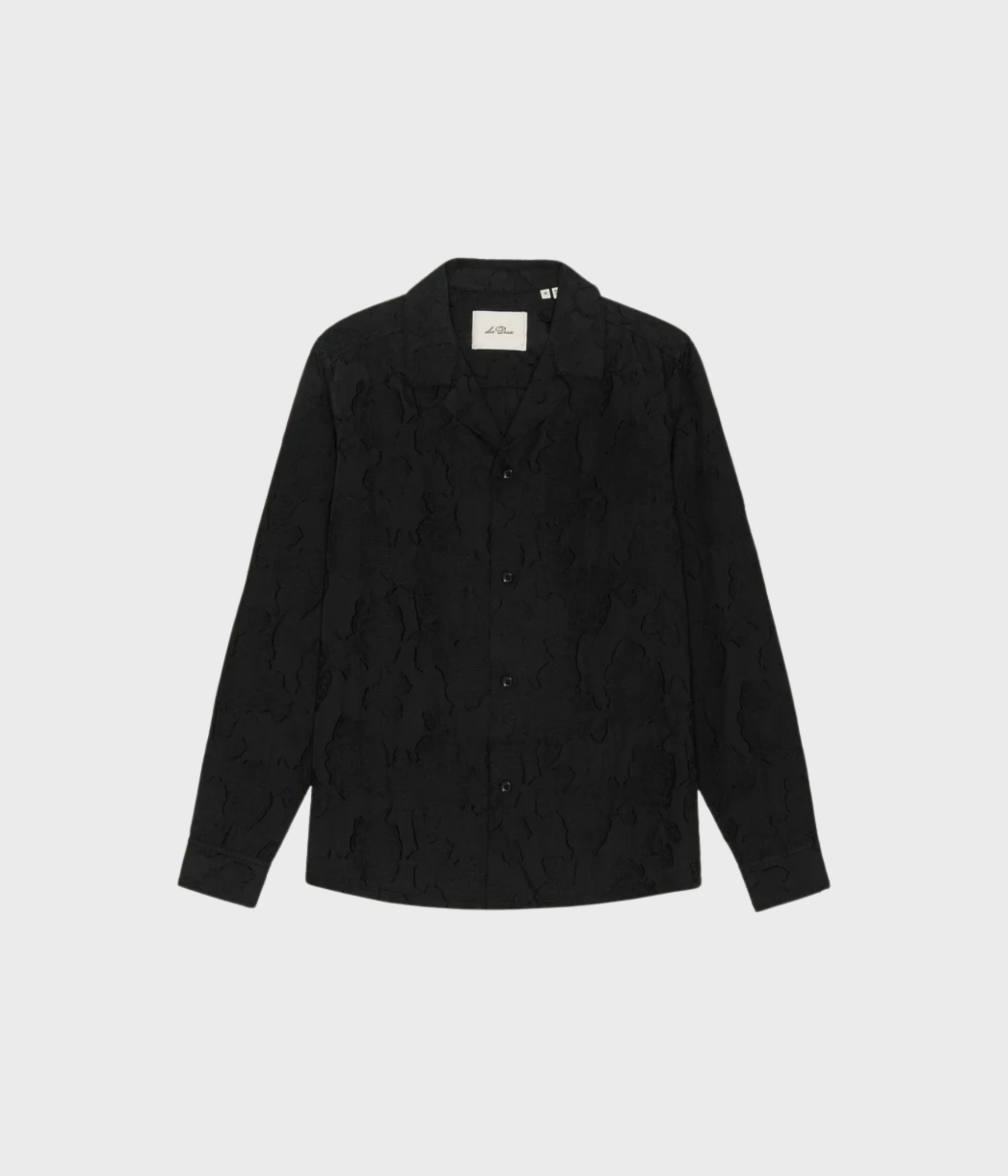 Flower Jacquard Shirt (100 Black)