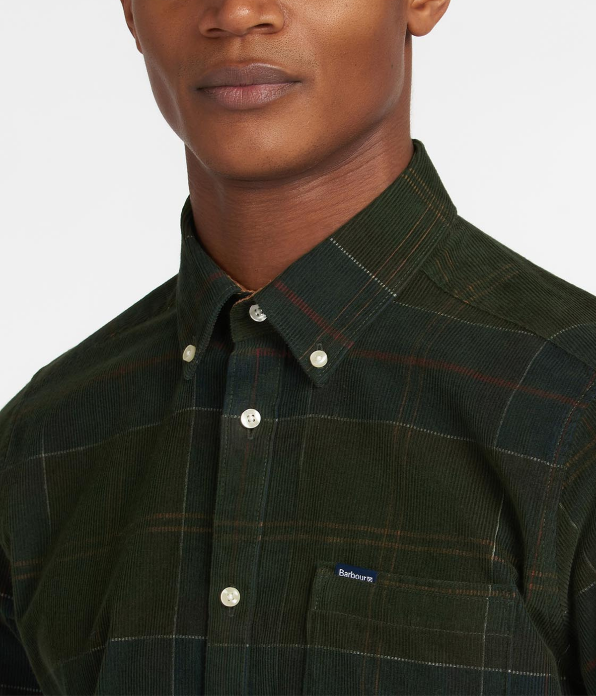 Barbour Blair Tailored Tartan Cord Shirt (TN11 Classic Tartan)