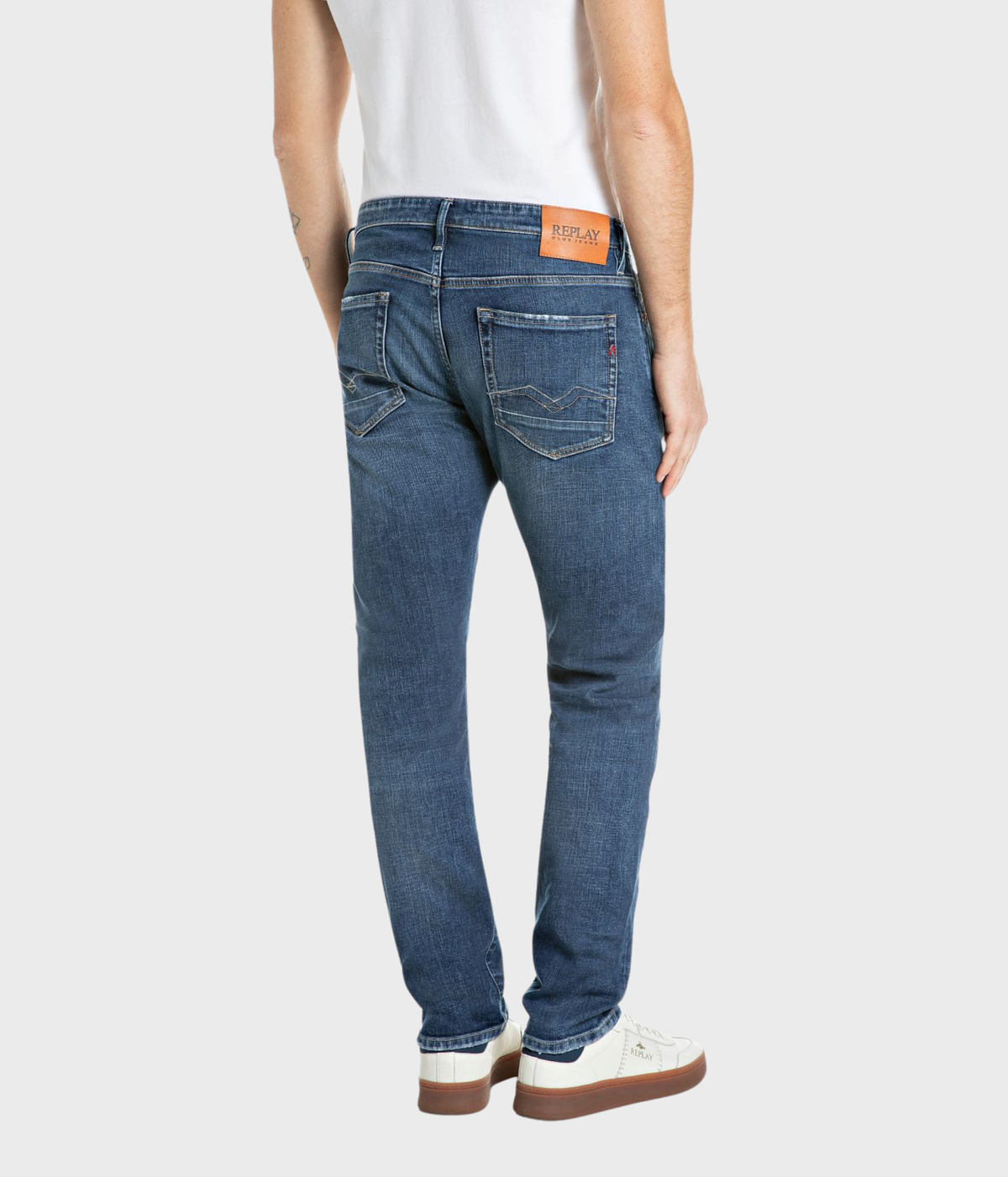 Trousers Aideen (C009 MEDIUM BLUE medium tone enzymatic stone wash)