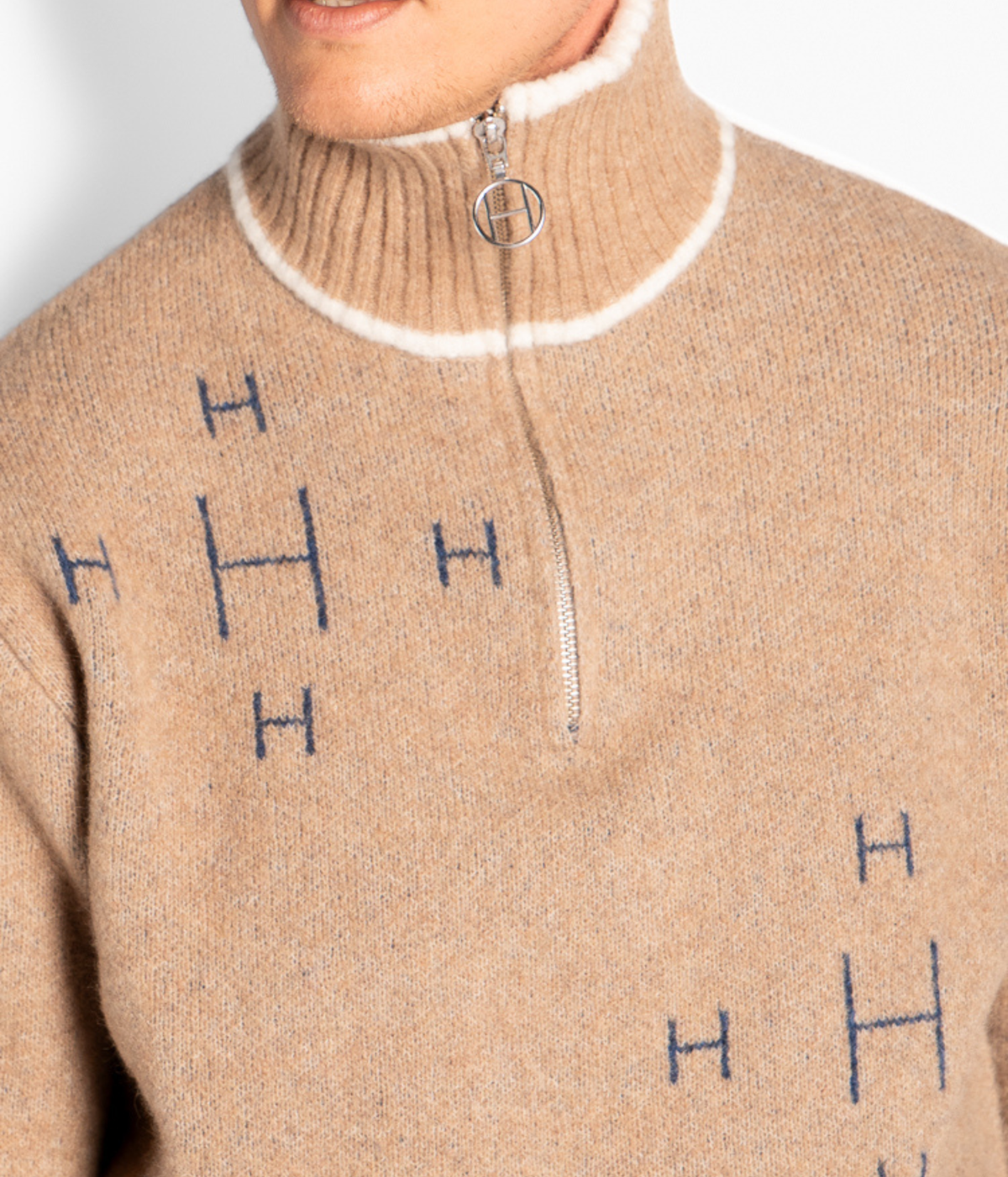 Iben Half Zip (6518 Beige Melange)