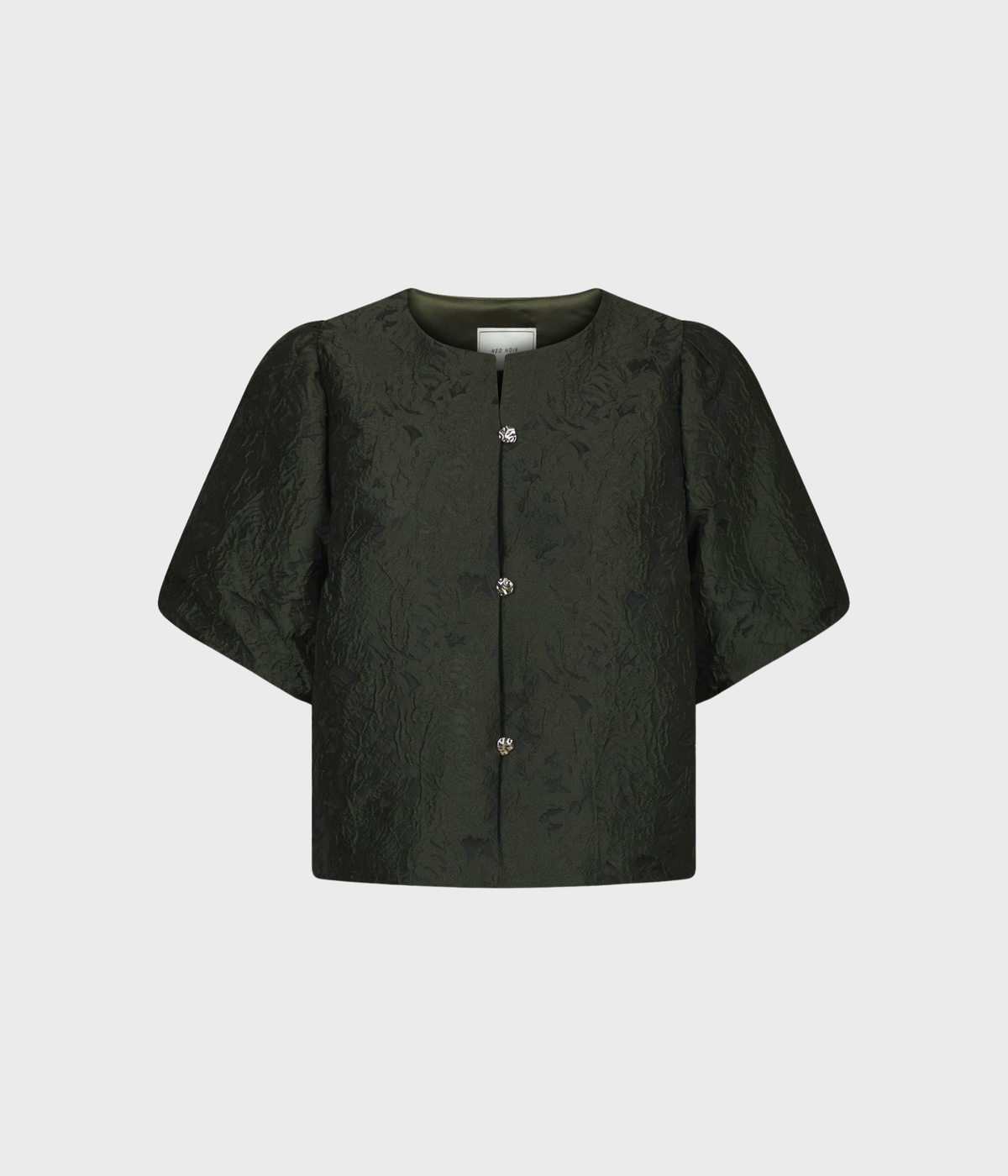 Aisa Brocade Blouse (155 Dark Green)