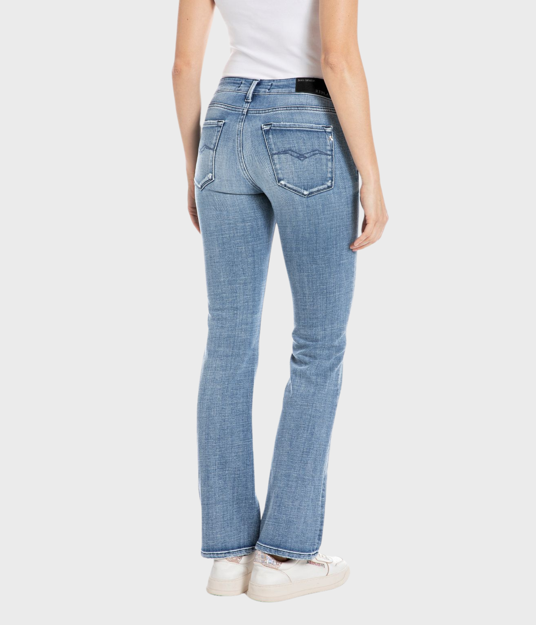 Trousers NEW LUZ BOOTCUT (009 MEDIUM BLUE medium wash tone)