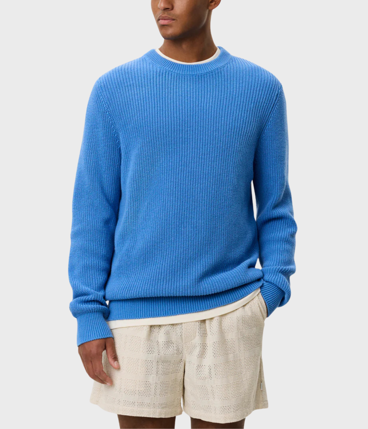 Gary Rib Crewneck Knit (Palace Blue)