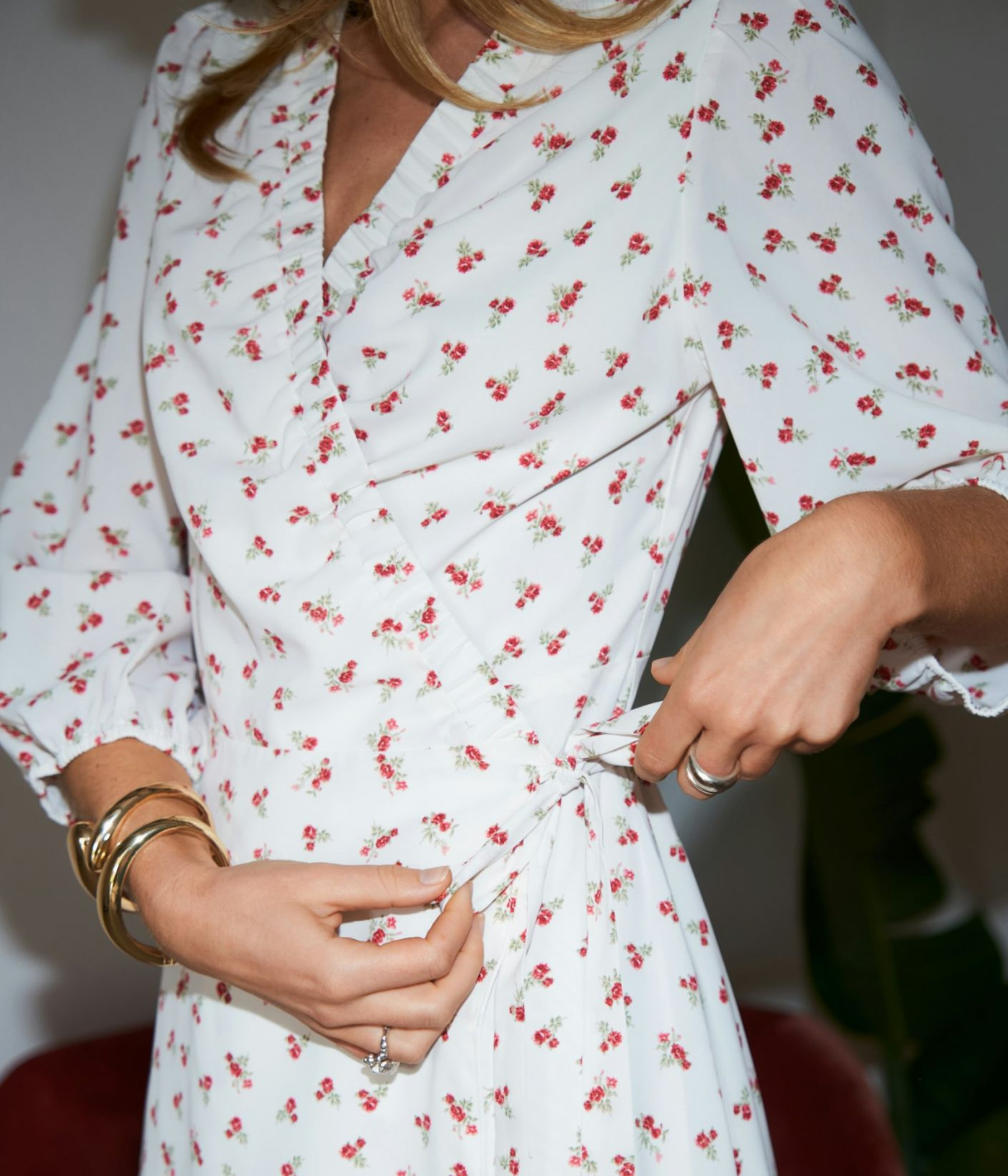Malinga Simple Flower Dress (160 Red)
