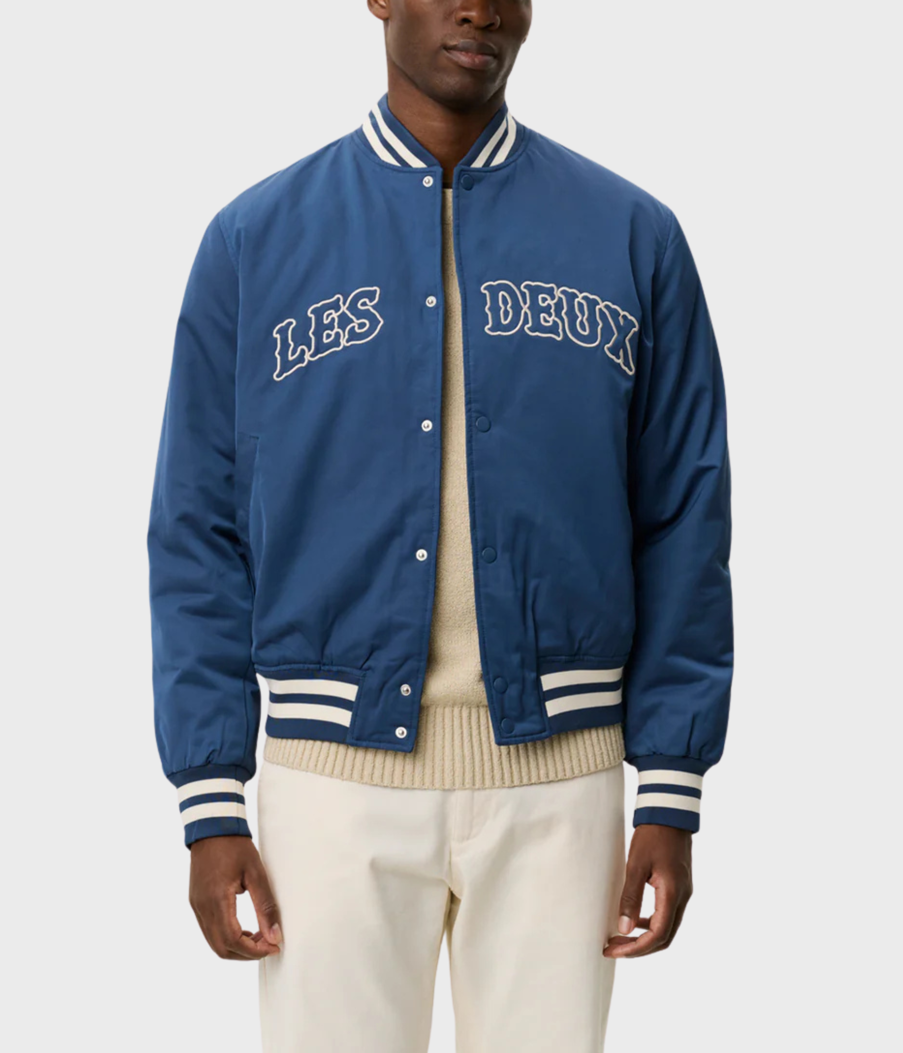 Varsity Tech Jacket (Dark Denim Blue) - D.O. Design Only