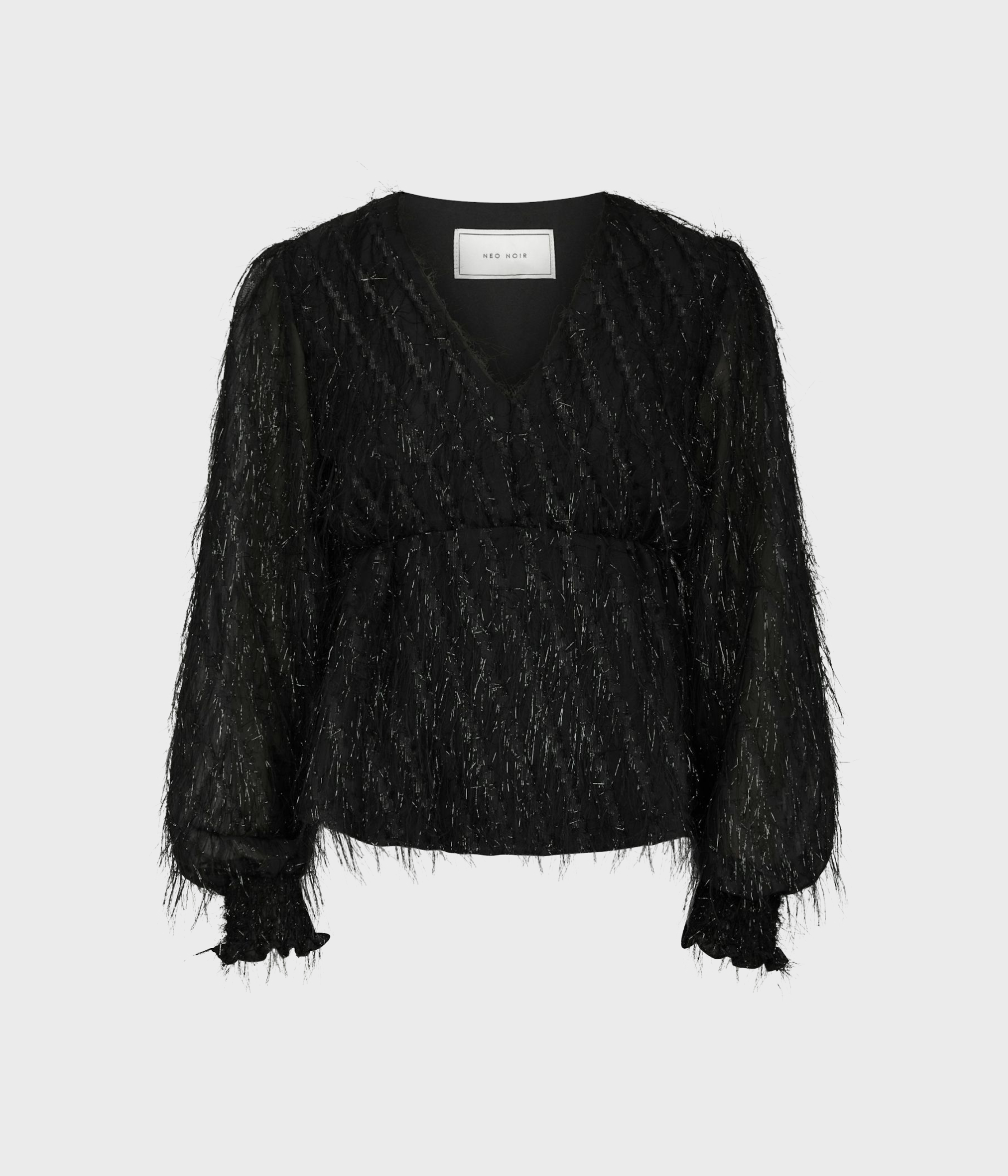 Fiana Frilly Blouse (100 Black)