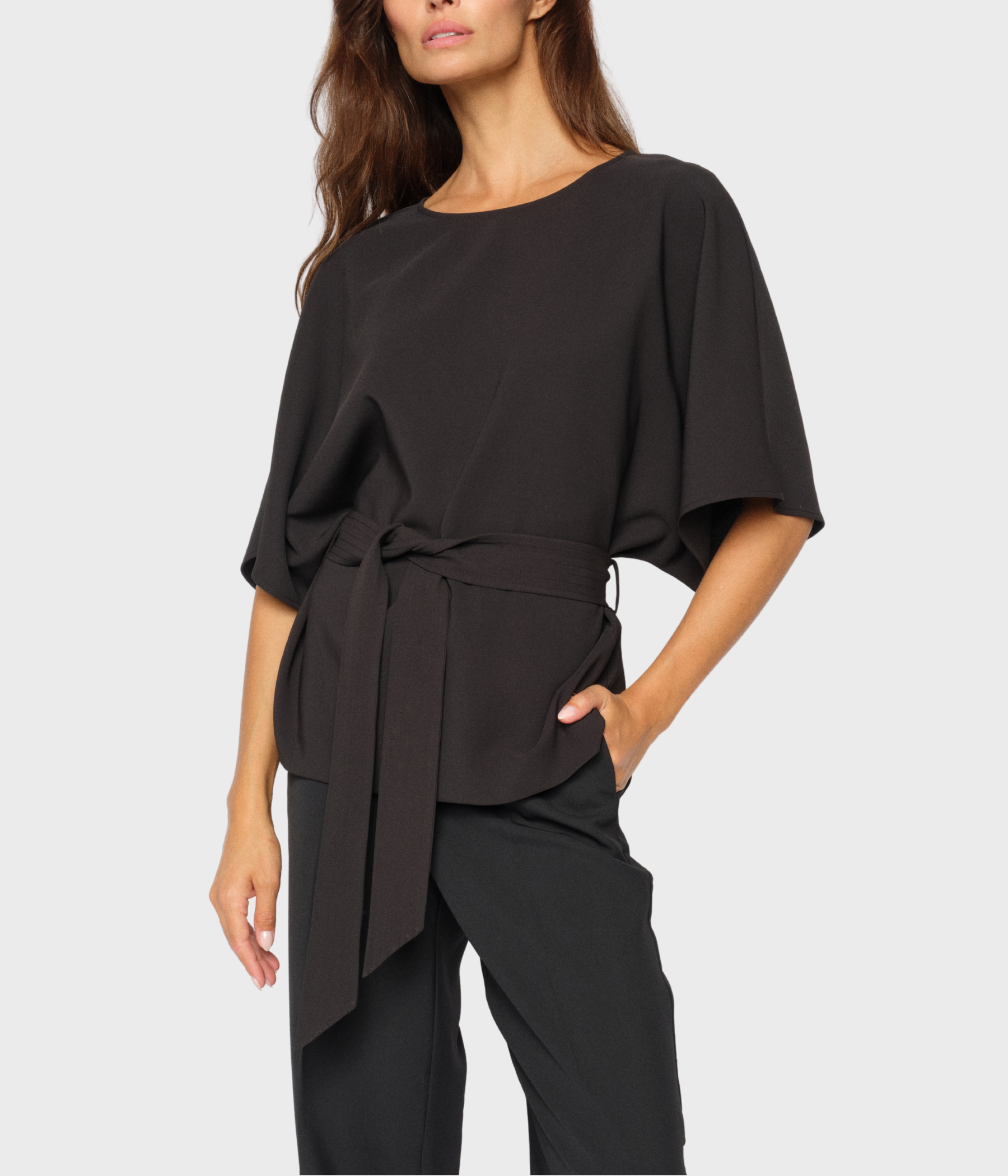 Mmrikala Miley Blouse. (801 Black)