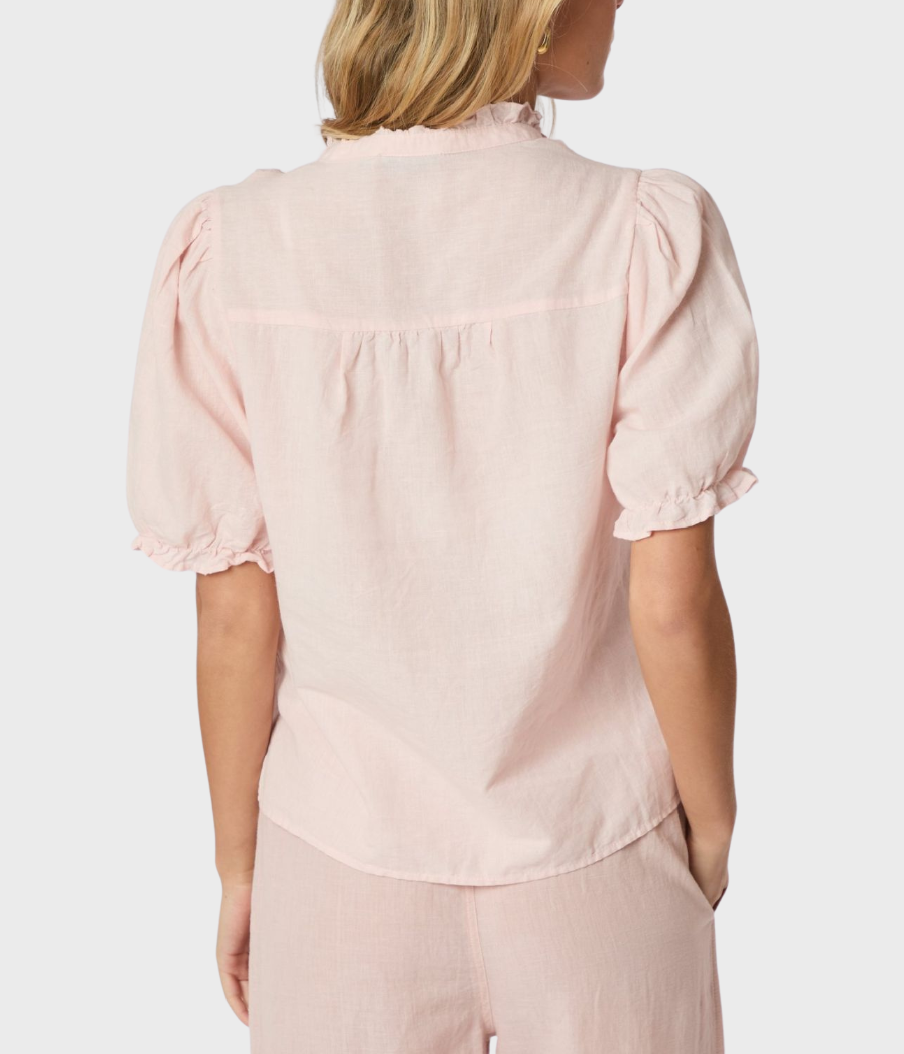 Odesa Linen Blouse (169 Rose smoke)