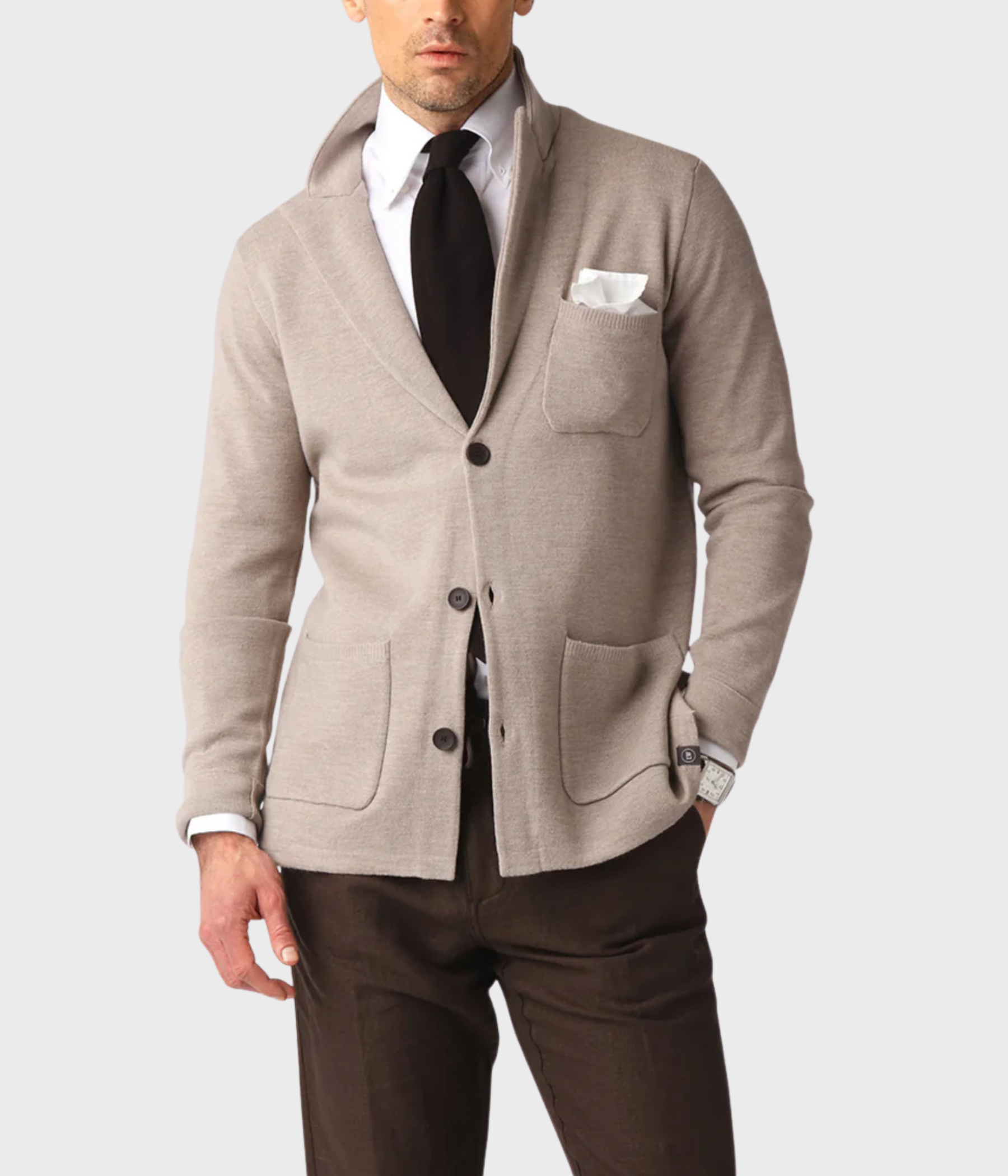 Knitted Milano Blazer (sand)