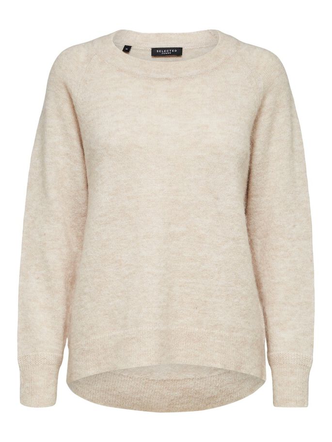 SLFLULU LS KNIT O-NECK NOOS (Birch) - D.O Design Only