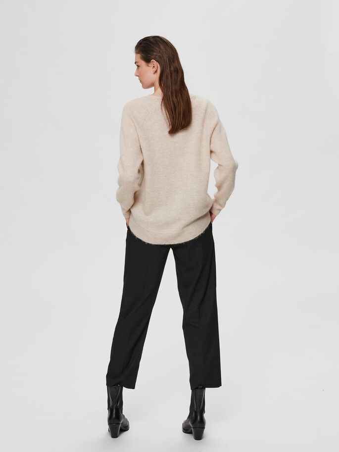 SLFLULU LS KNIT O-NECK NOOS (Birch) - D.O Design Only