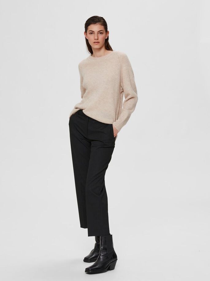 SLFLULU LS KNIT O-NECK NOOS (Birch) - D.O Design Only