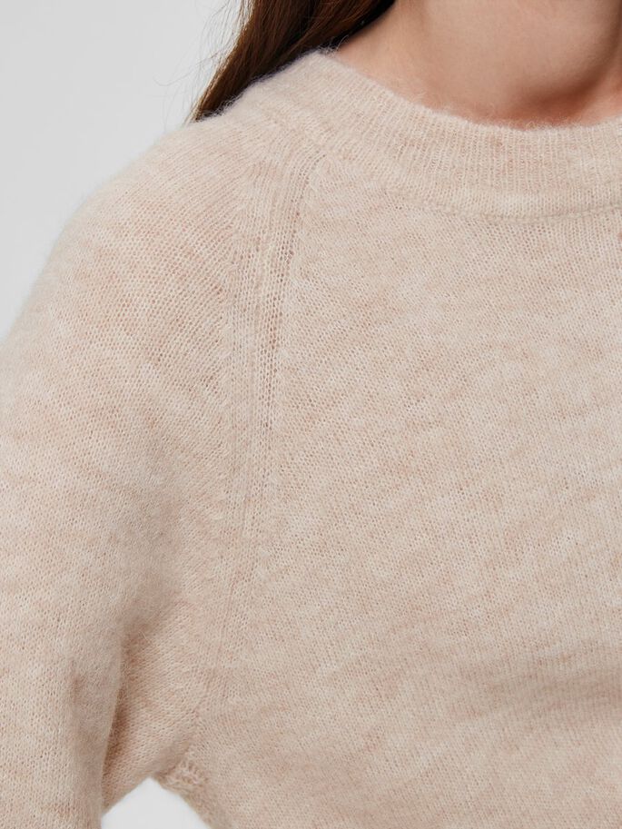 SLFLULU LS KNIT O-NECK NOOS (Birch) - D.O Design Only