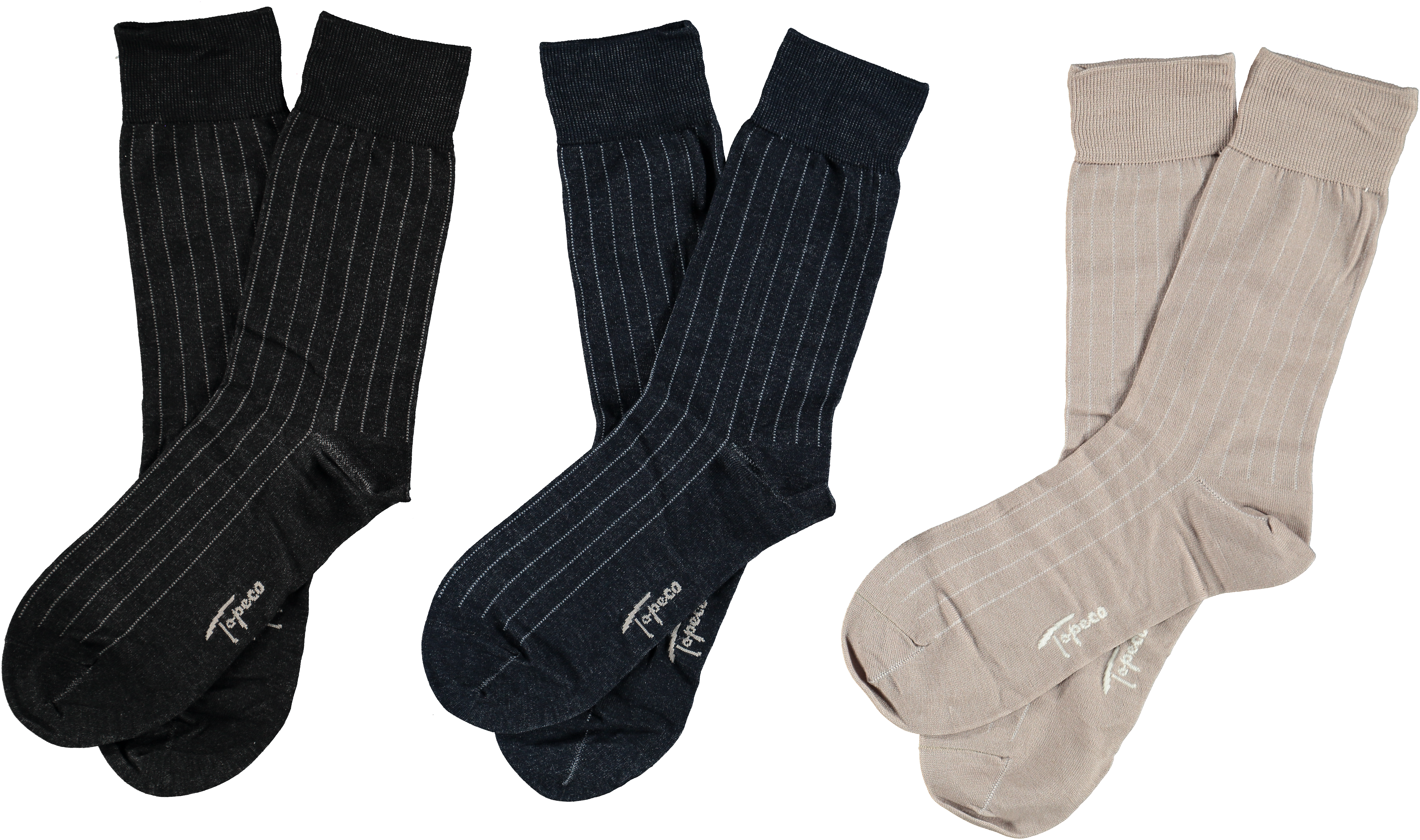 SOCKS 6-P, MERCERIZED COTTON (115 BLACK)