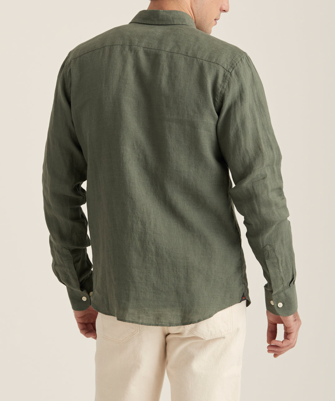 Douglas BD Linen Shirt LS. (76 Olive) - D.O. Design Only