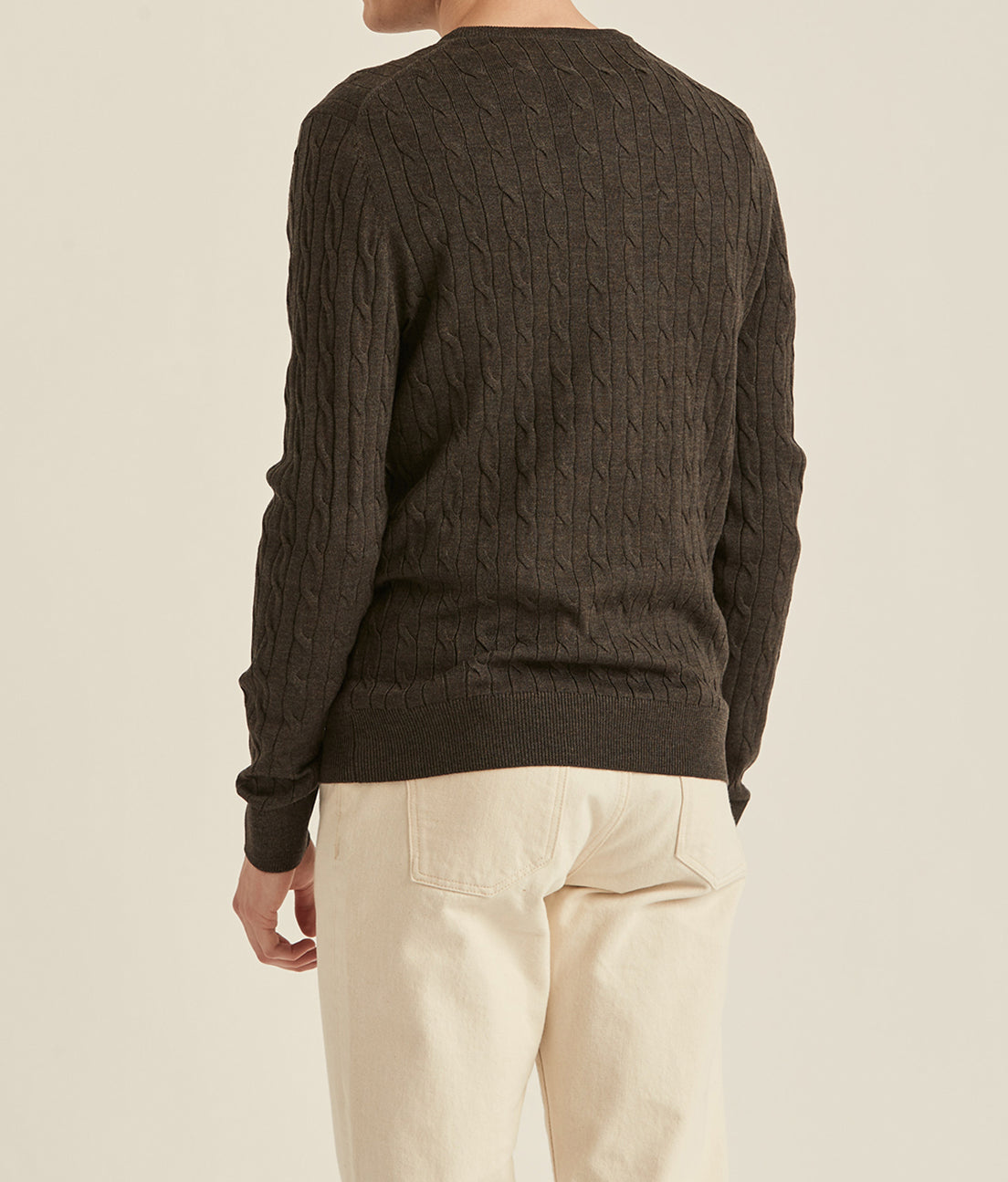 Merino Cable Oneck. (88 Brown) - D.O. Design Only