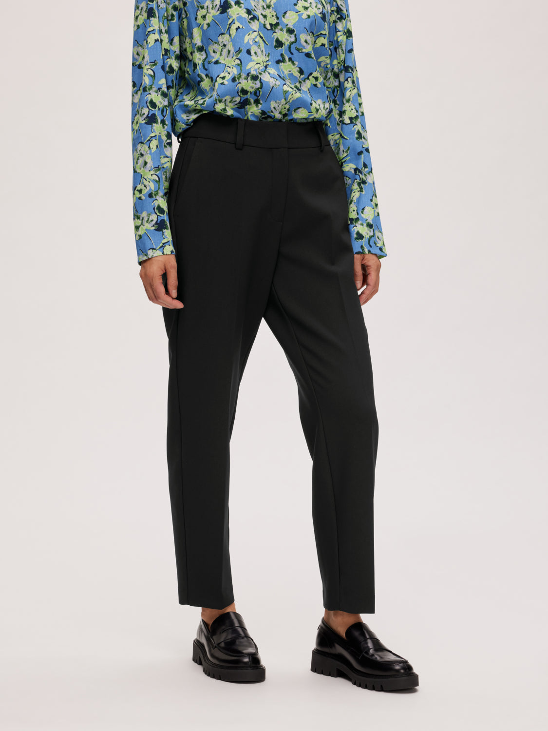 SLFRITA-RIA MW CROPPED PANT BLACK NOOS (BLACK)