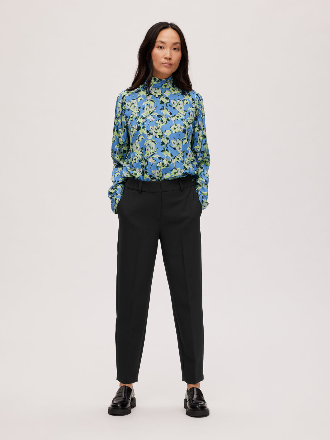 SLFRITA-RIA MW CROPPED PANT BLACK NOOS (BLACK)