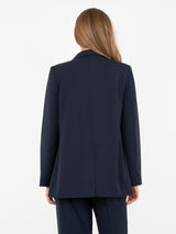 Avery Woven Blazer (702 Dark Navy)