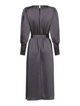 Ilda Heavy Sateen Dress (104 Dark Grey)